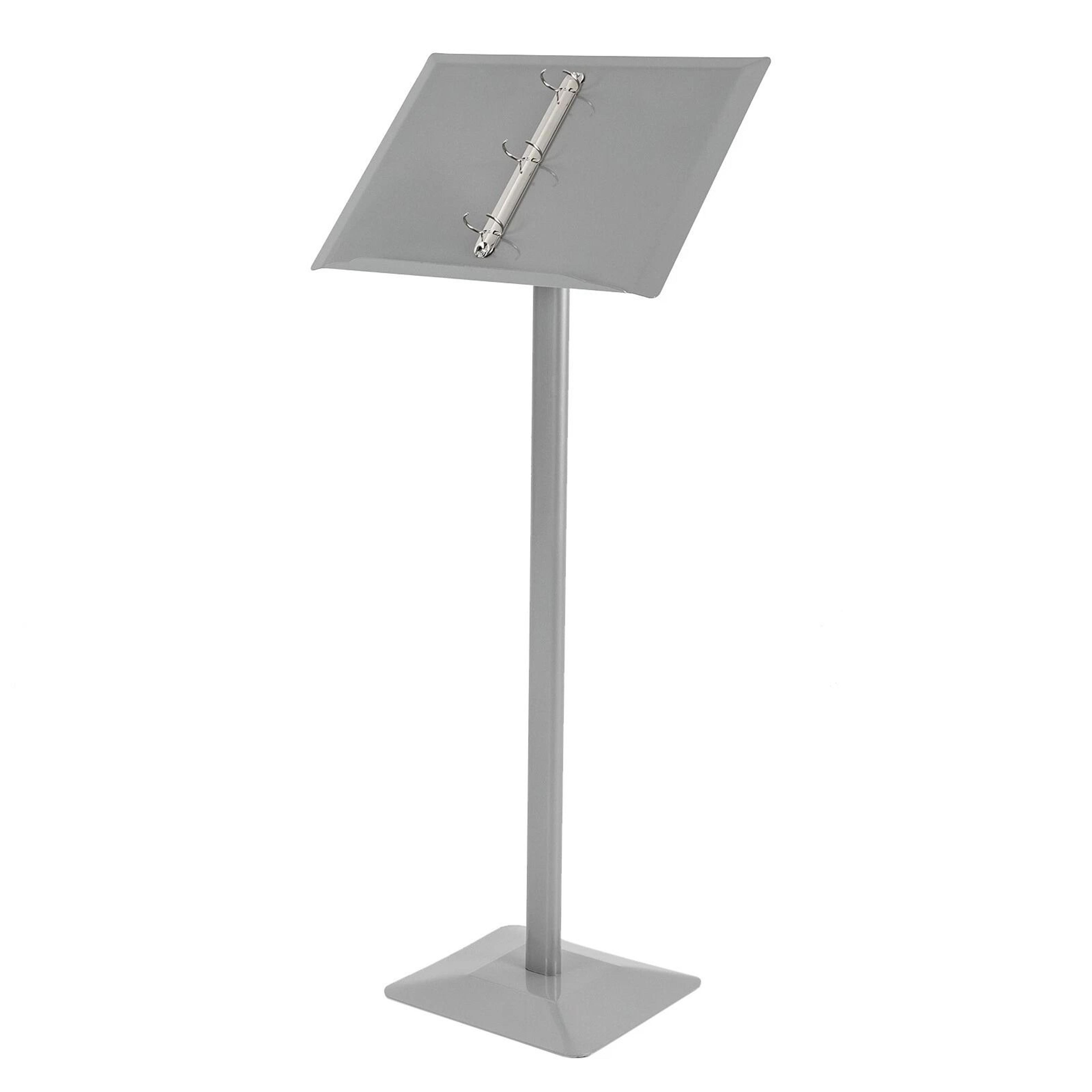 professional floor menu display stand with page flip binder racks