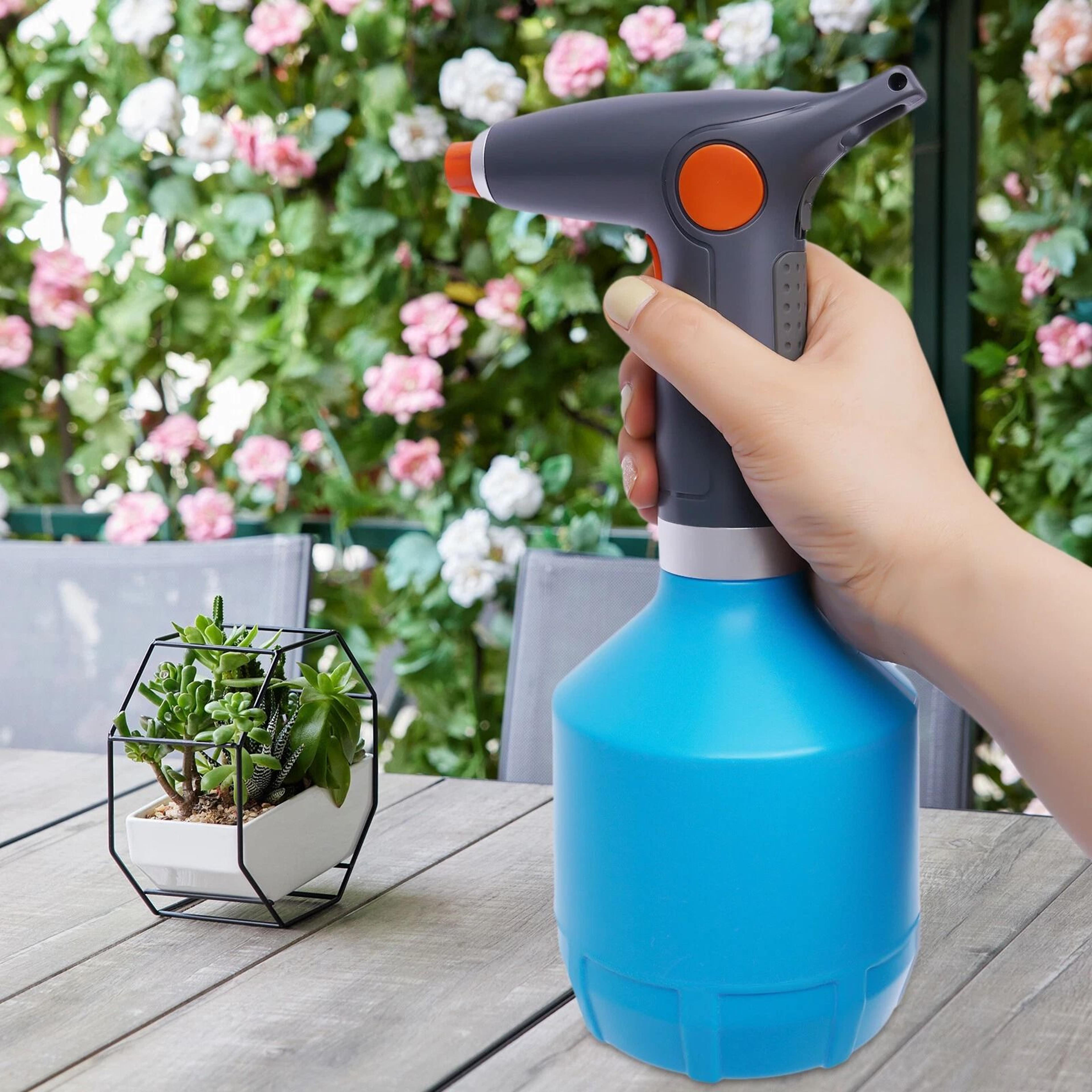 premium usb rechargeable electric garden sprayer cordless handheld watering sprayer