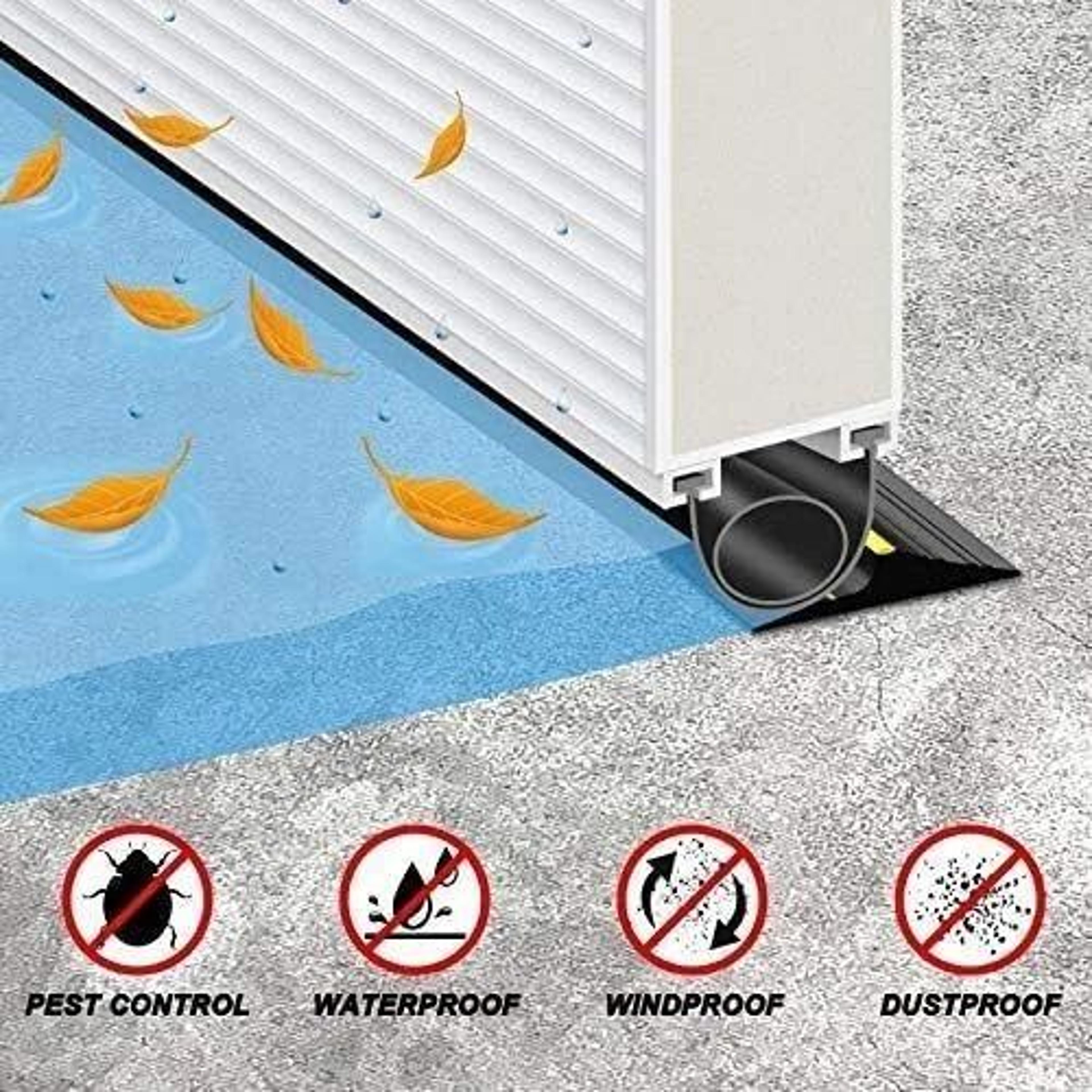 Premium Garage Door Threshold Seal Weatherproof Rubber Bottom Weather Stripping 11