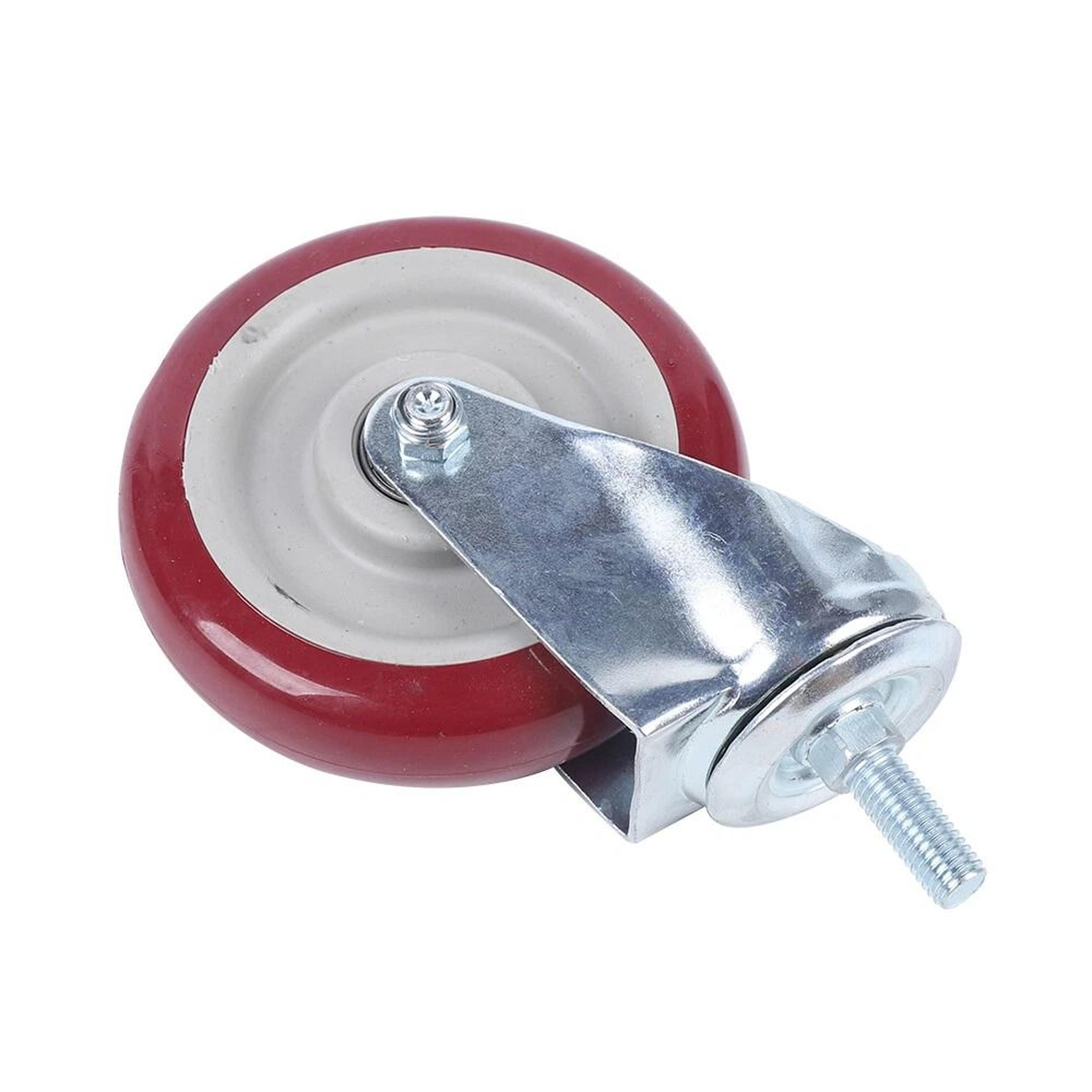 heavy duty gate wheel casters spring loaded swivel support