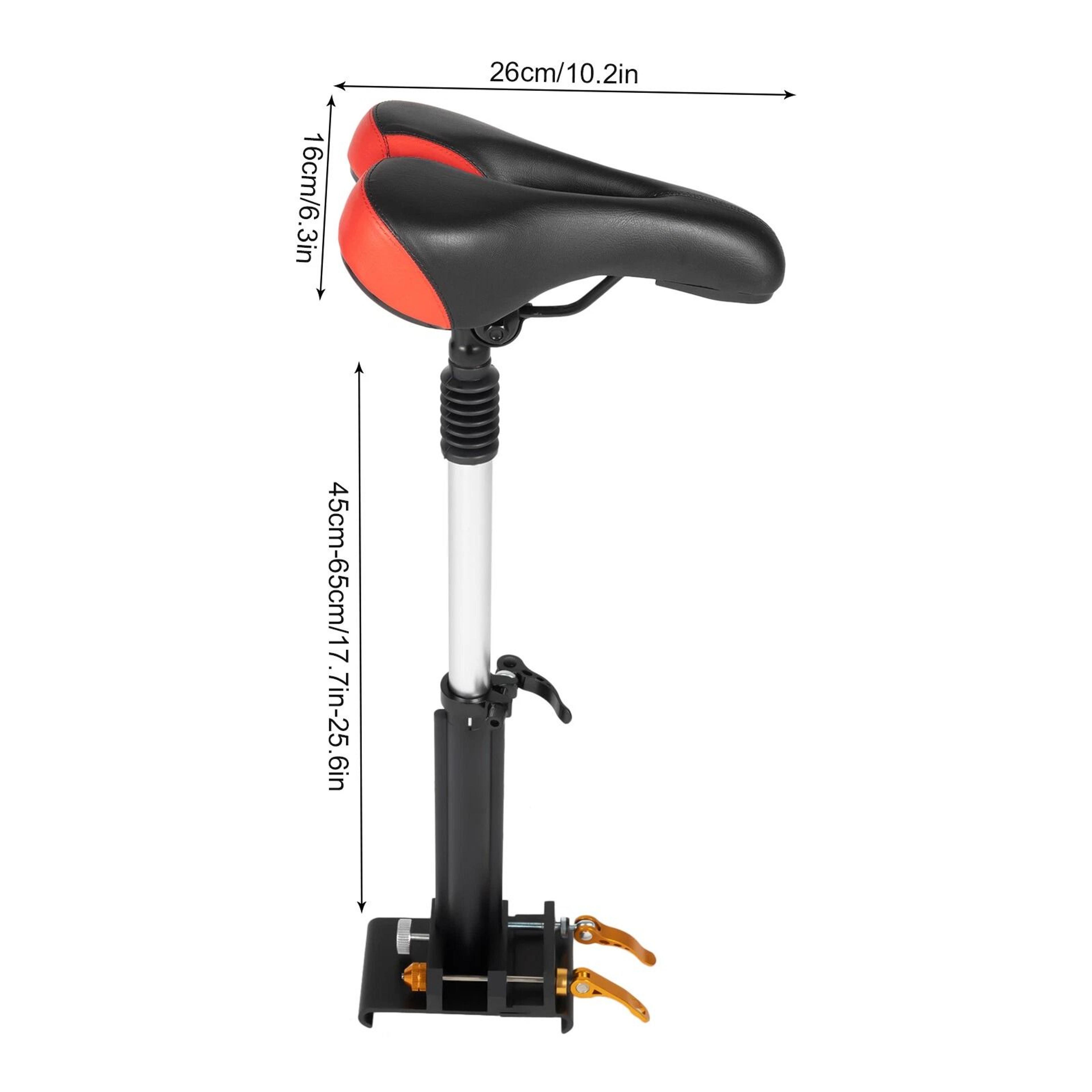 Universal Adjustable Scooter Seat Cushion With Aluminum Alloy Saddle  Rod Comfortable Ride Upgrade 18