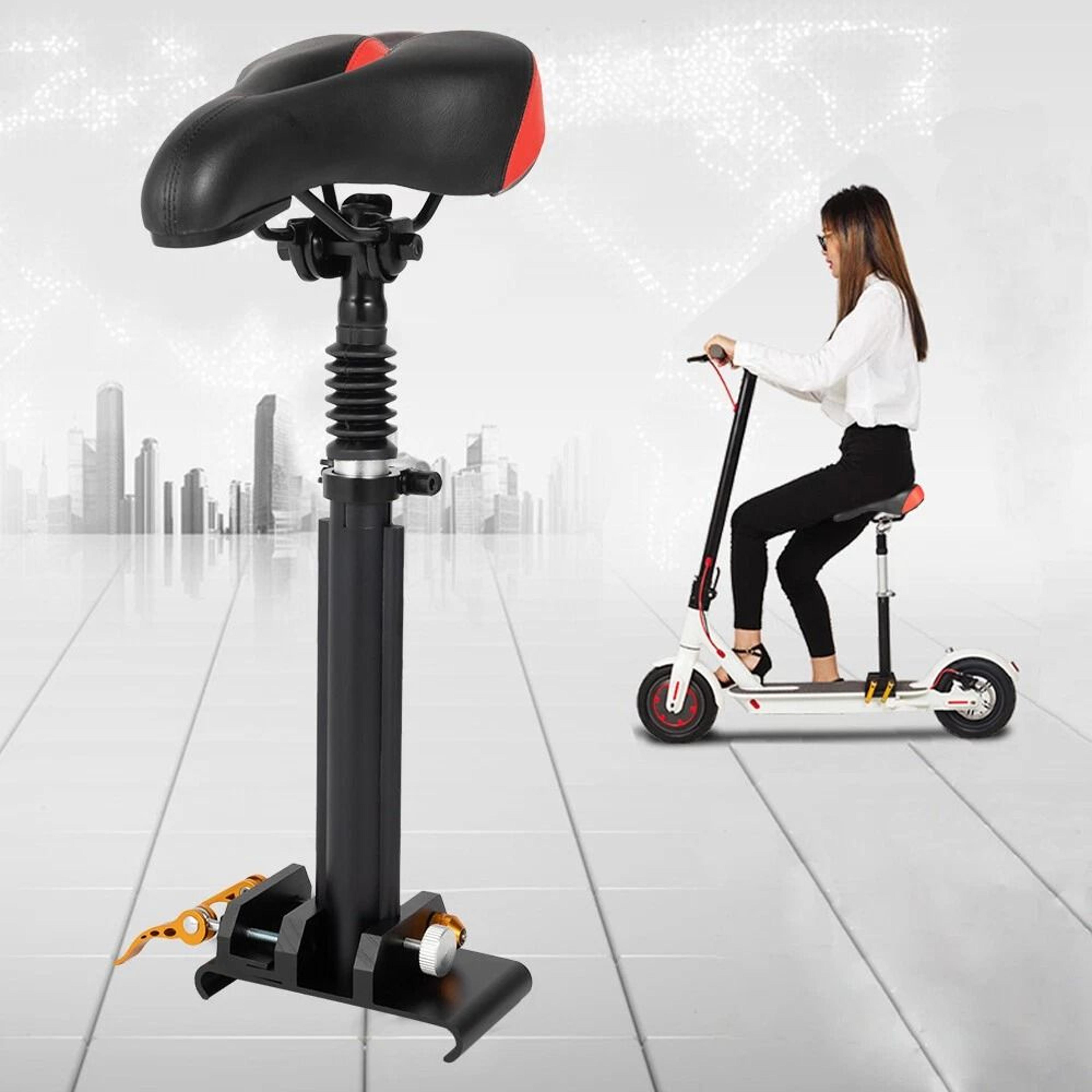 Universal Adjustable Scooter Seat Cushion With Aluminum Alloy Saddle  Rod Comfortable Ride Upgrade 5
