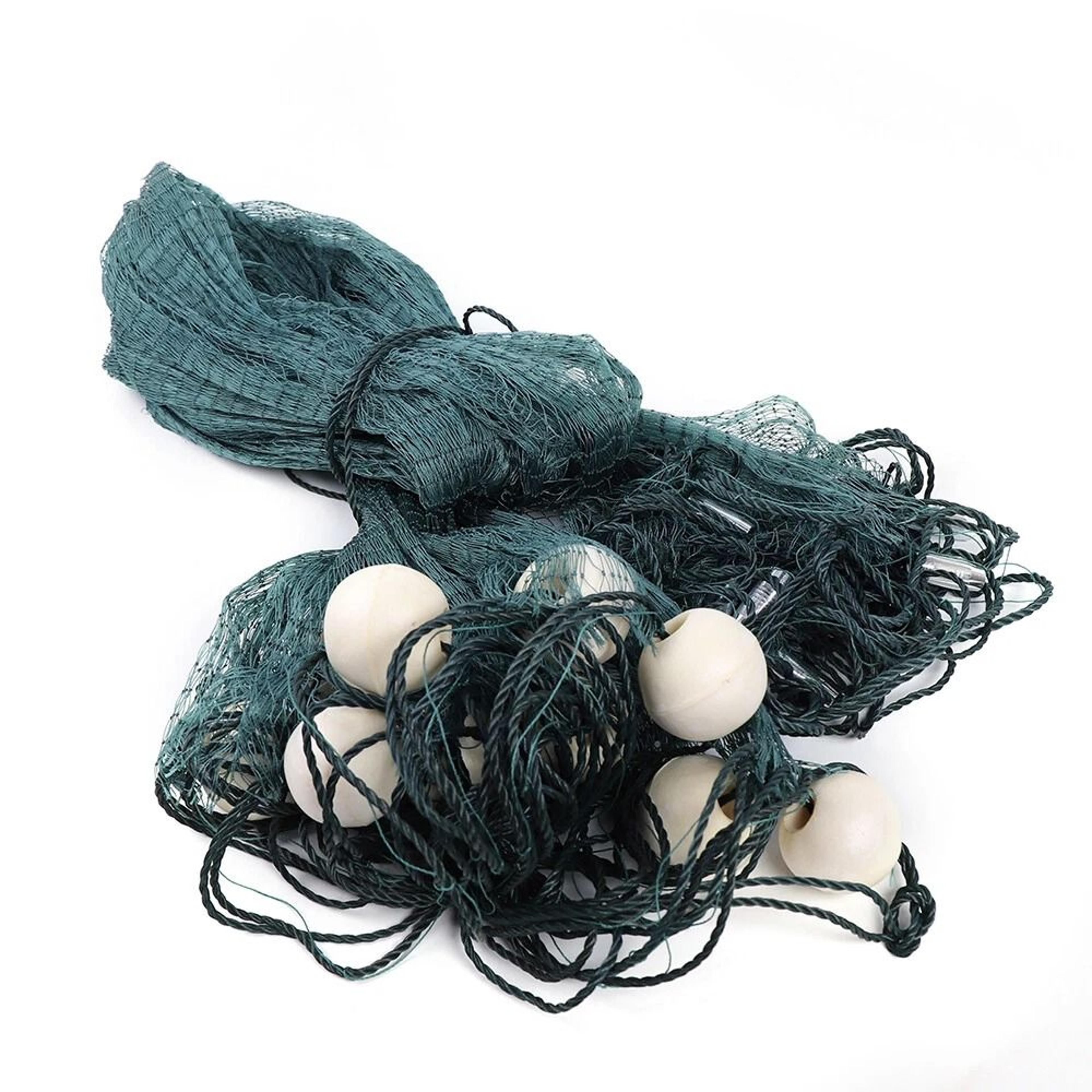 premium fishing gill nets with float bobbers & lead sinkers for easy catch