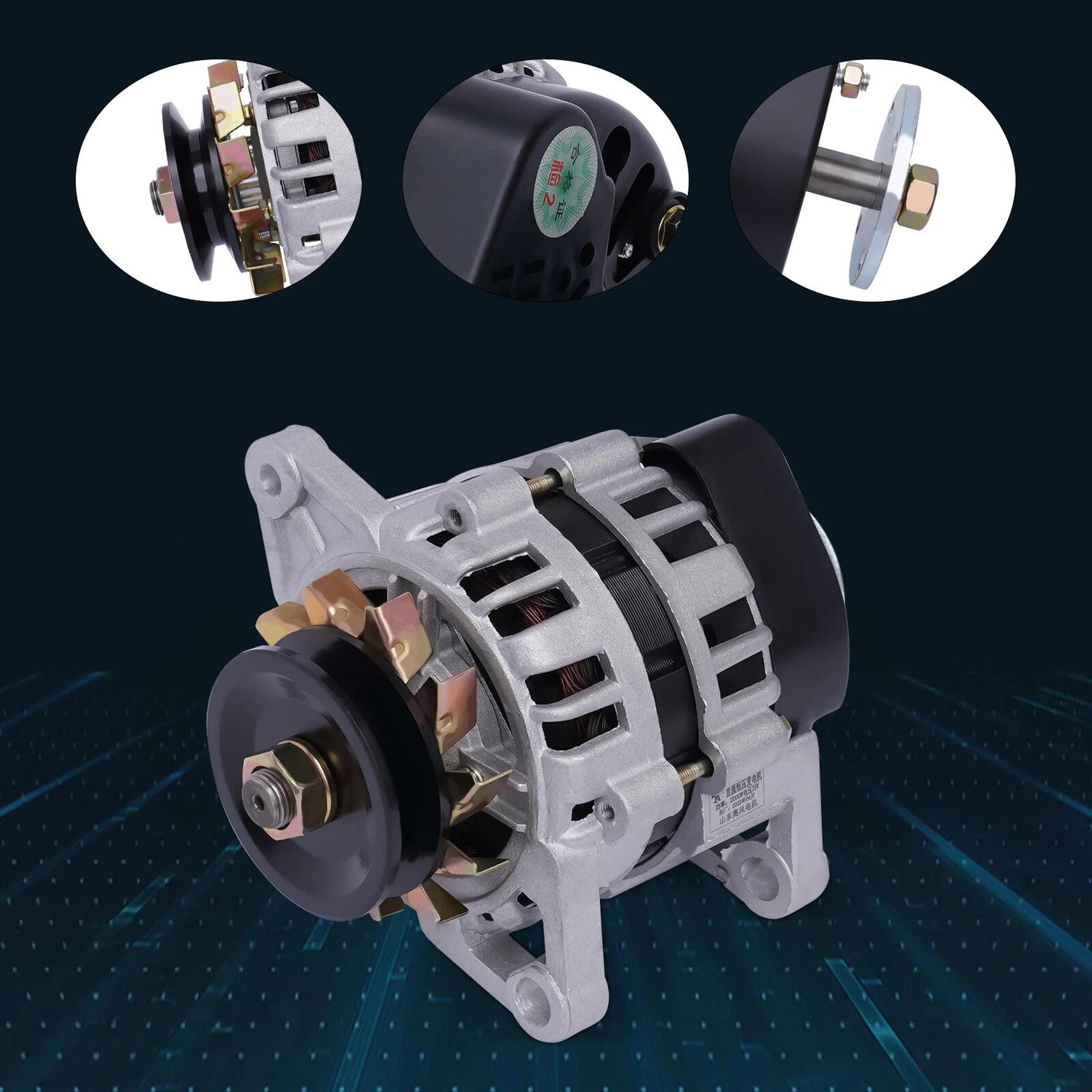 High Torque DC Low RPM Generator Robust Permanent Magnet Alternator 3