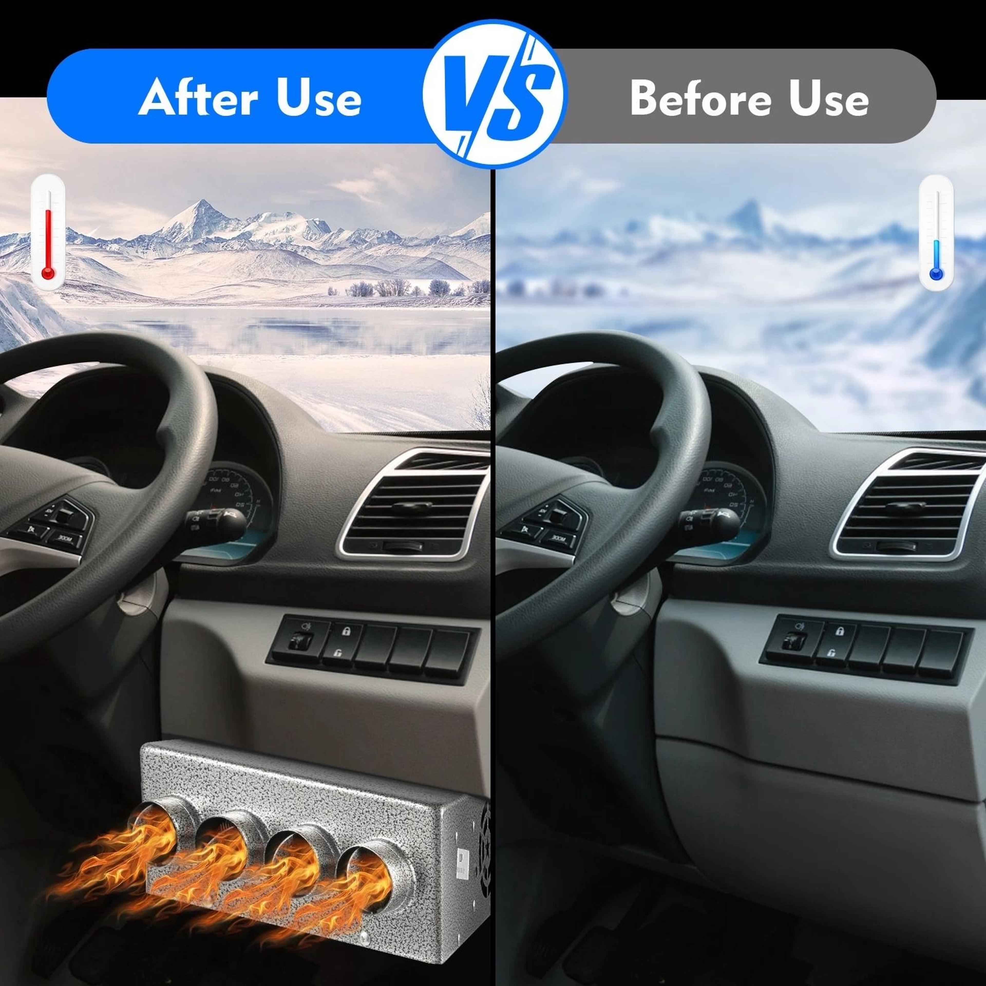 Universal Under Dash Heater With Speed Switch Car  Truck Cabin Defroster 12