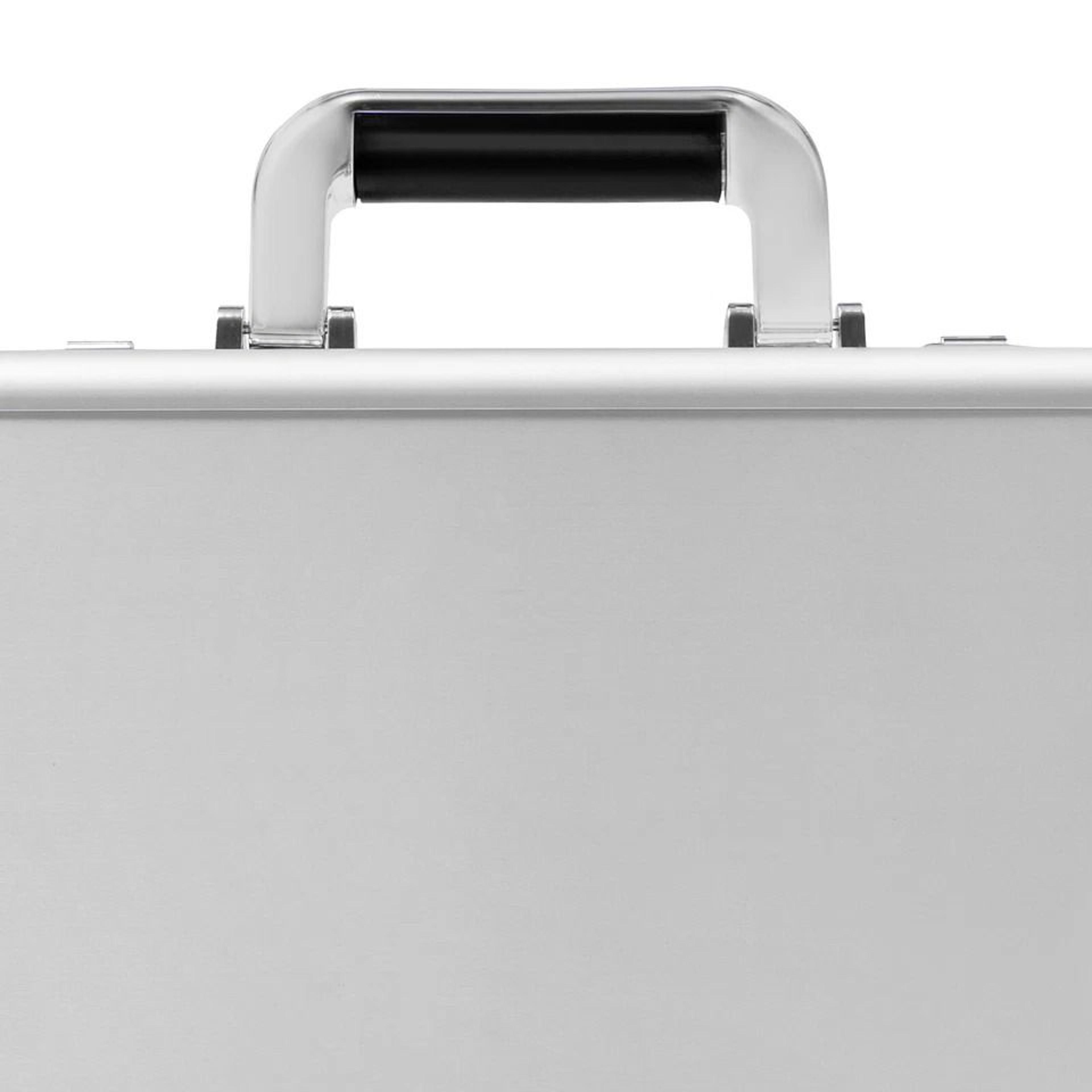 Aluminum Locking Briefcase With Combination Lock And Laptop Storage 10