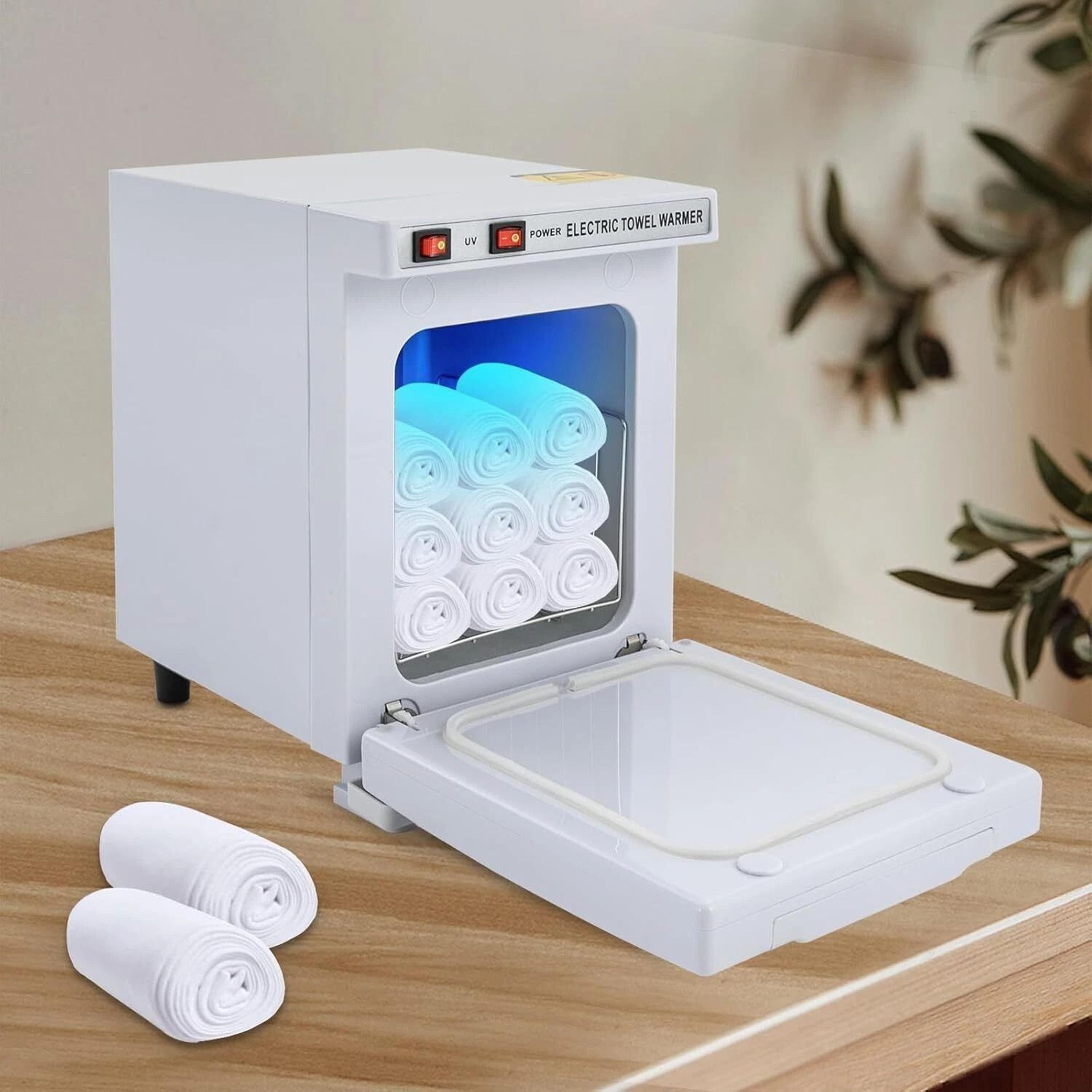 professional hot towel warmer cabinet with uv for barber spa and salon towels