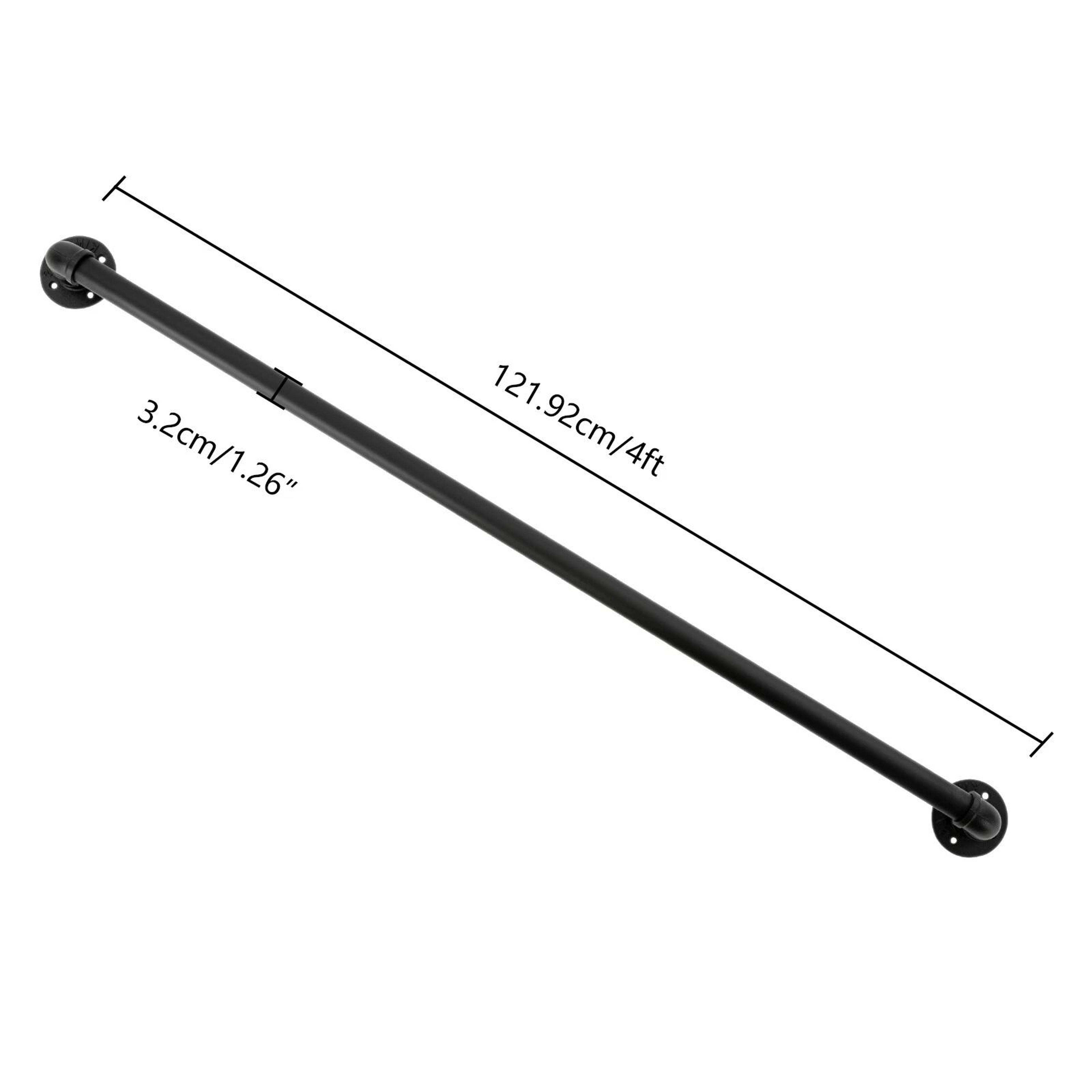 Modern Black Wall Mounted Stair Handrail For Indoor Outdoor Steps 18