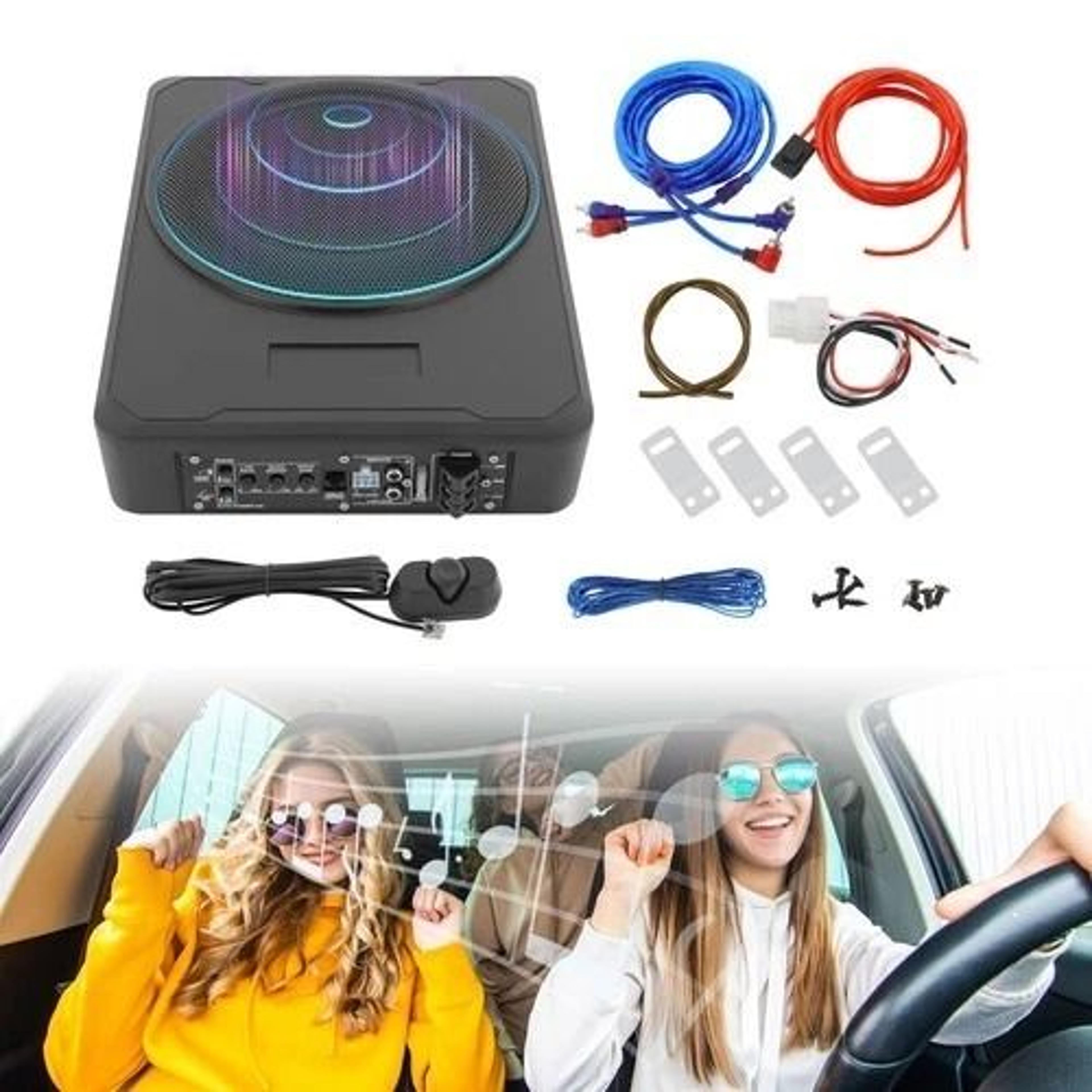Under Seat Subwoofer With Built In Amplifier For Car Audio Bass 2