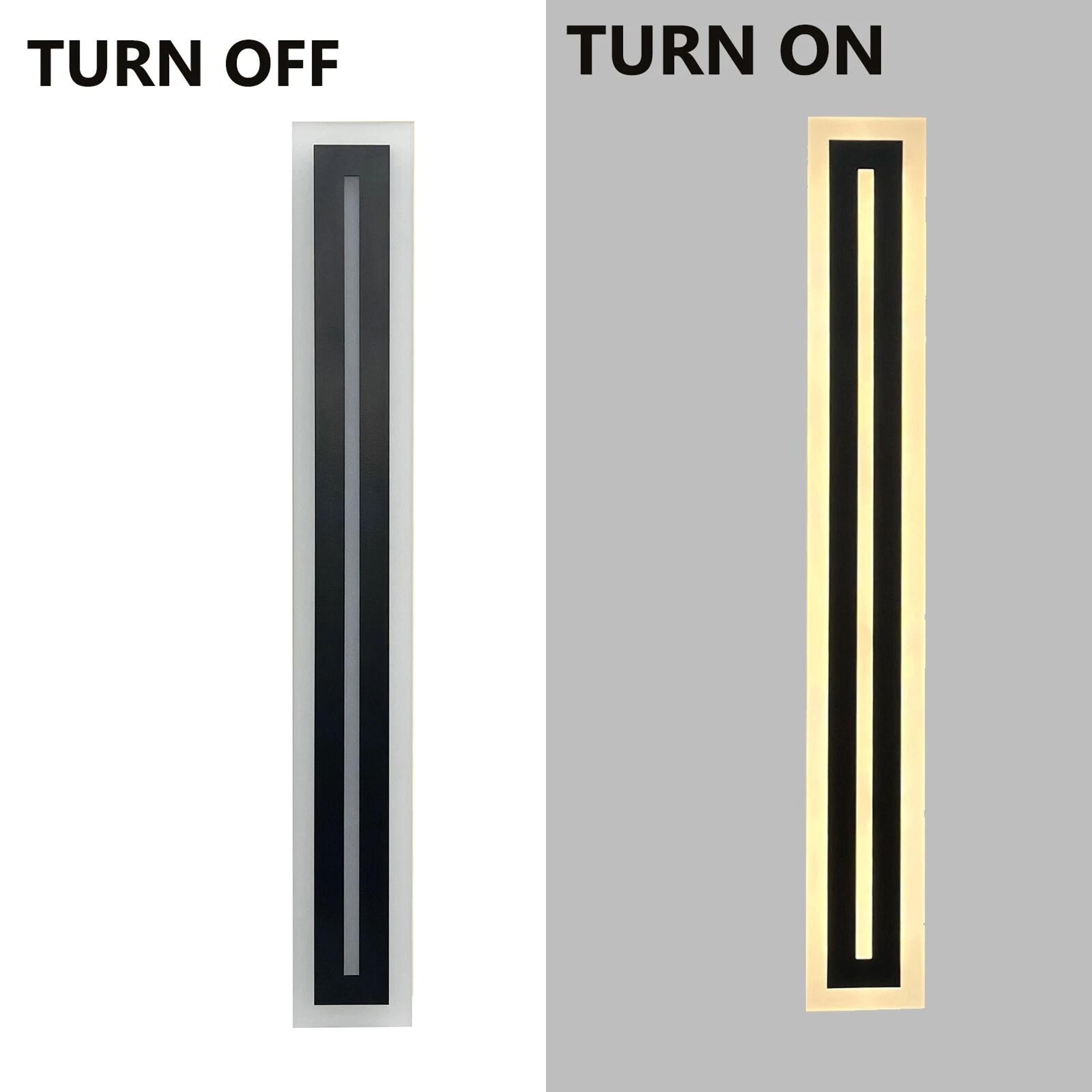 Waterproof LED Wall Sconce Modern Long Strip Exterior Light 9