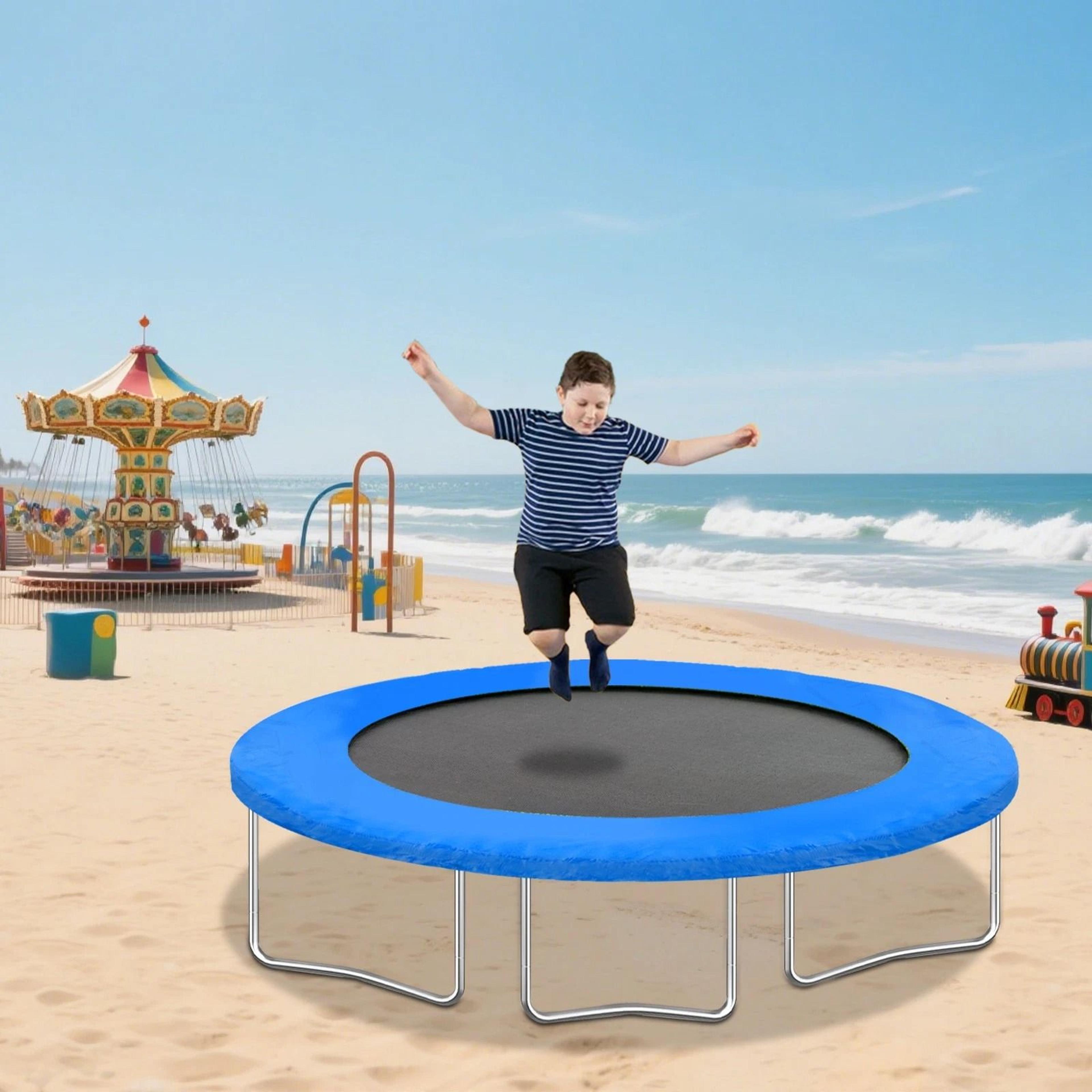 Premium Trampoline Safety Pad Replacement Durable Waterproof Trampoline Spring Cover Edge Pad 4