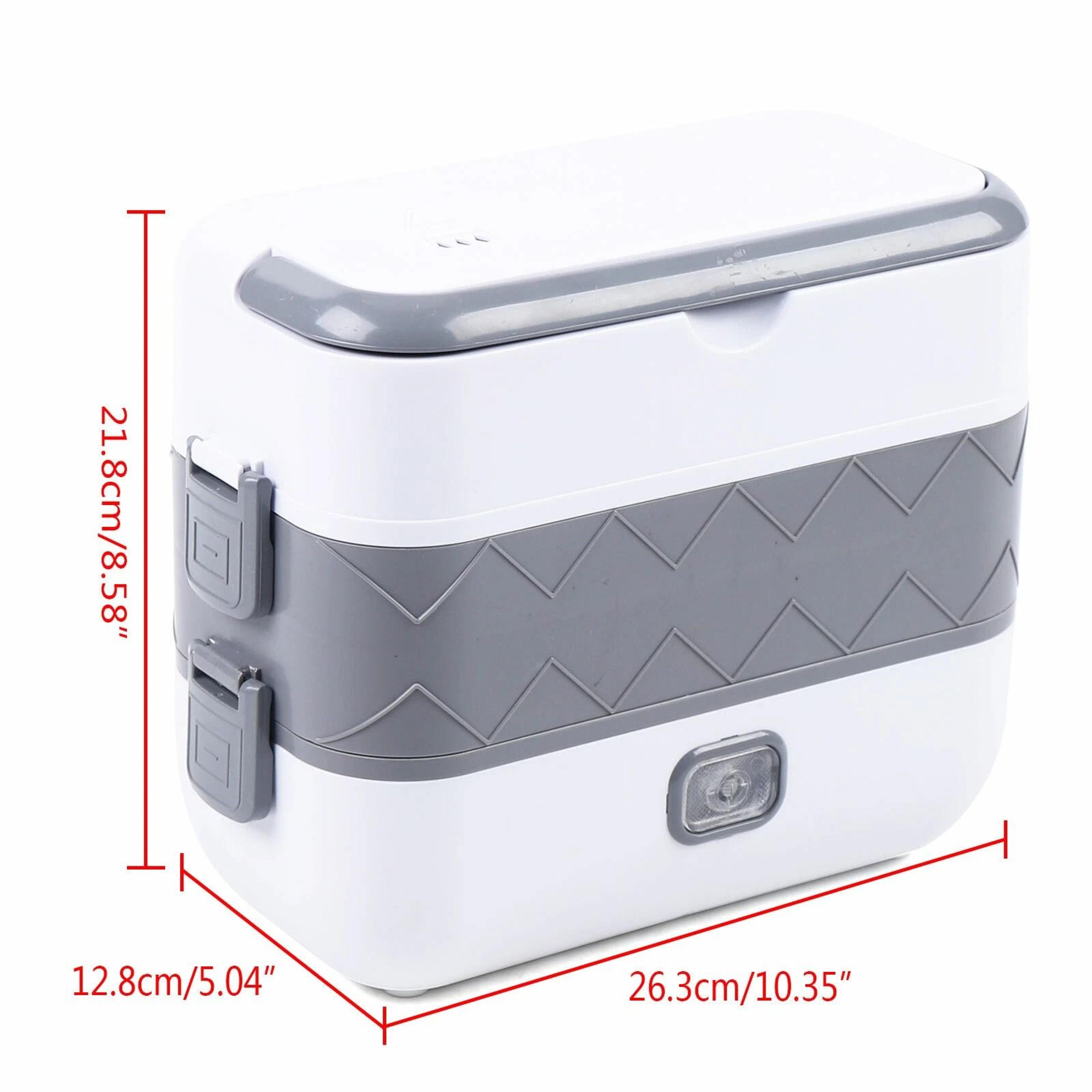 Premium Portable Heated Lunch Box Layer Electric Food Warmer For Work  Travel 19