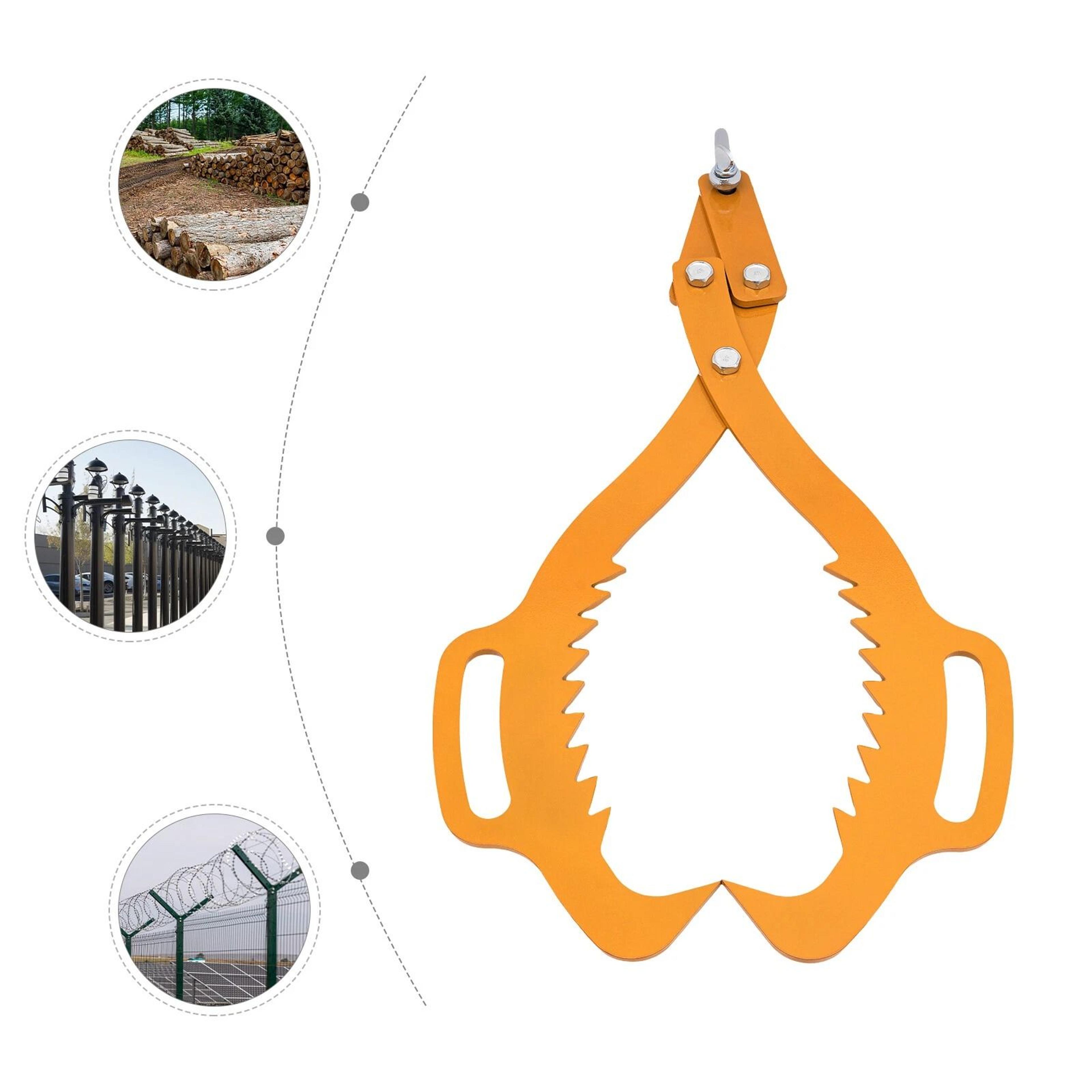 Heavy Duty Log Lifting Tongs With Heavy Duty Grapple Hook Timber Claw 3