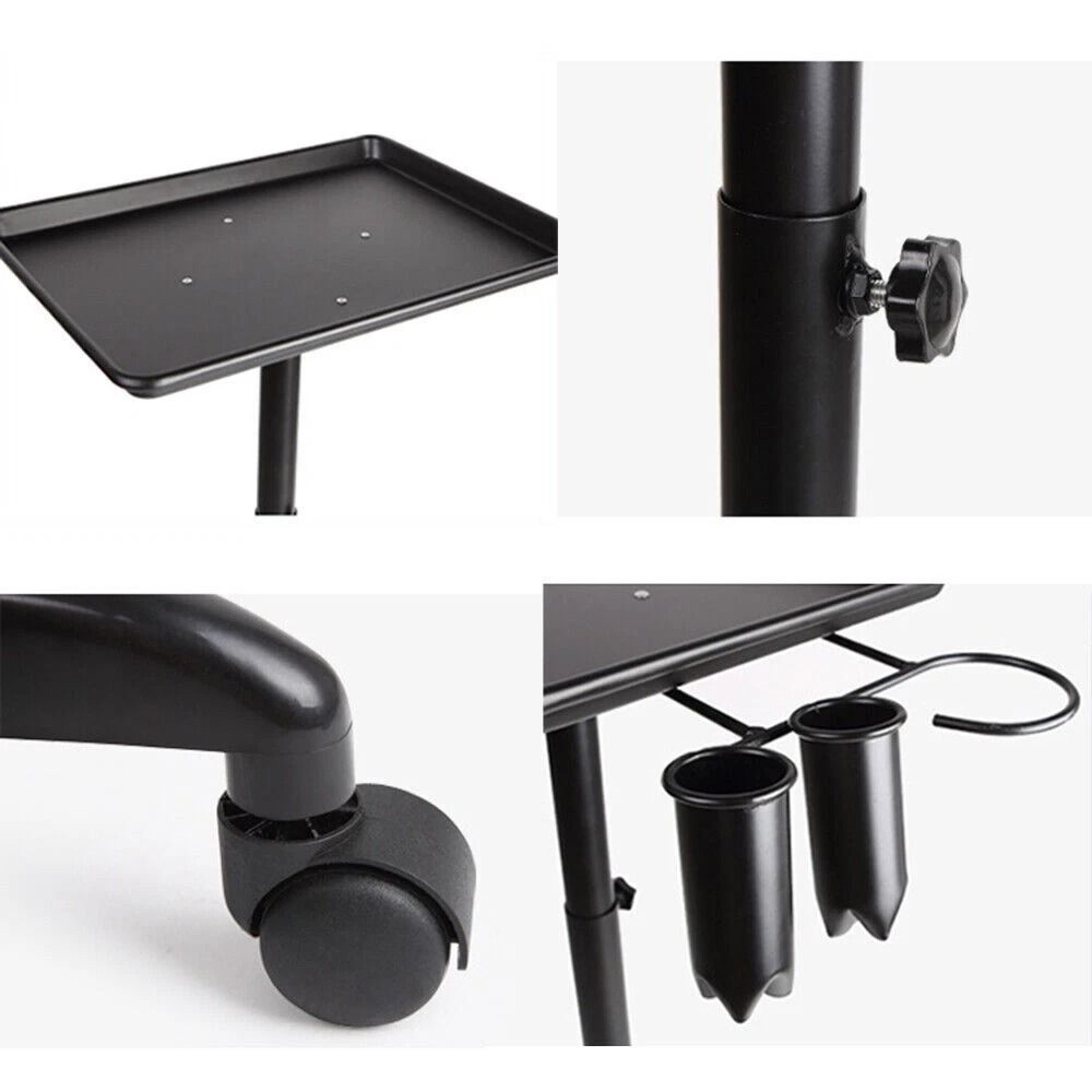 Professional Salon Trolley Cart Adjustable Hairdressing Cart With Tool Tray Organizer 5