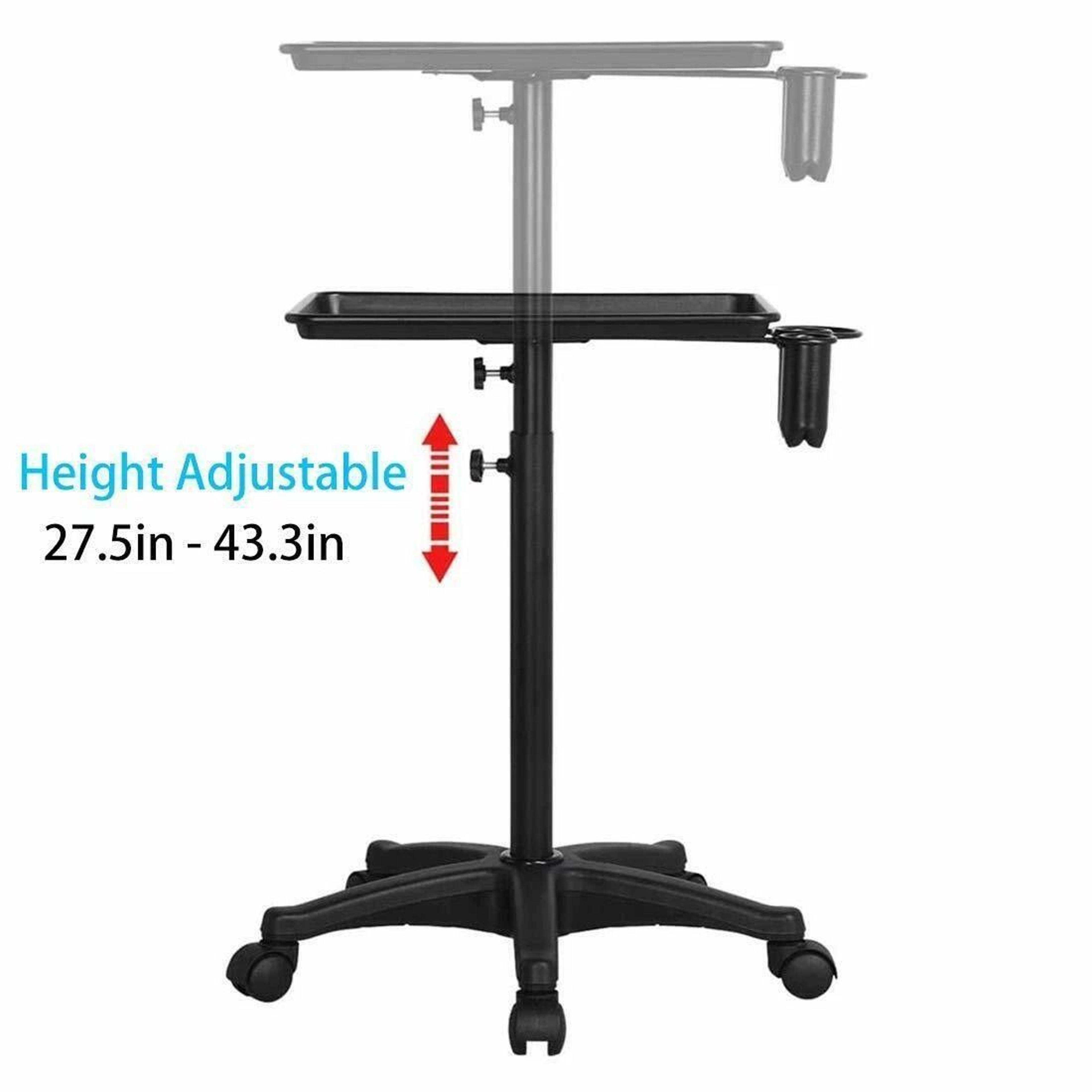 Professional Salon Trolley Cart Adjustable Hairdressing Cart With Tool Tray Organizer 8