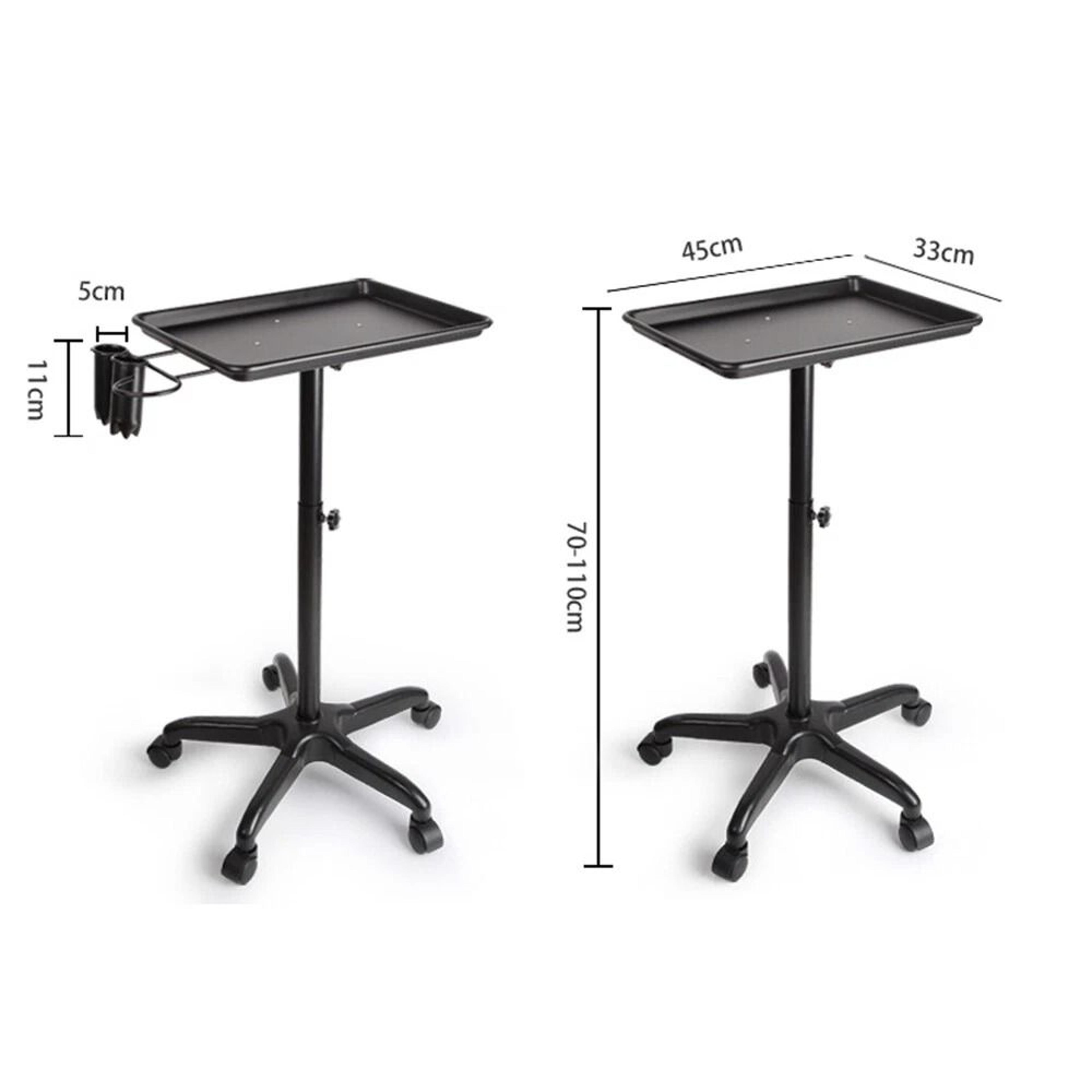 Professional Salon Trolley Cart Adjustable Hairdressing Cart With Tool Tray Organizer 11