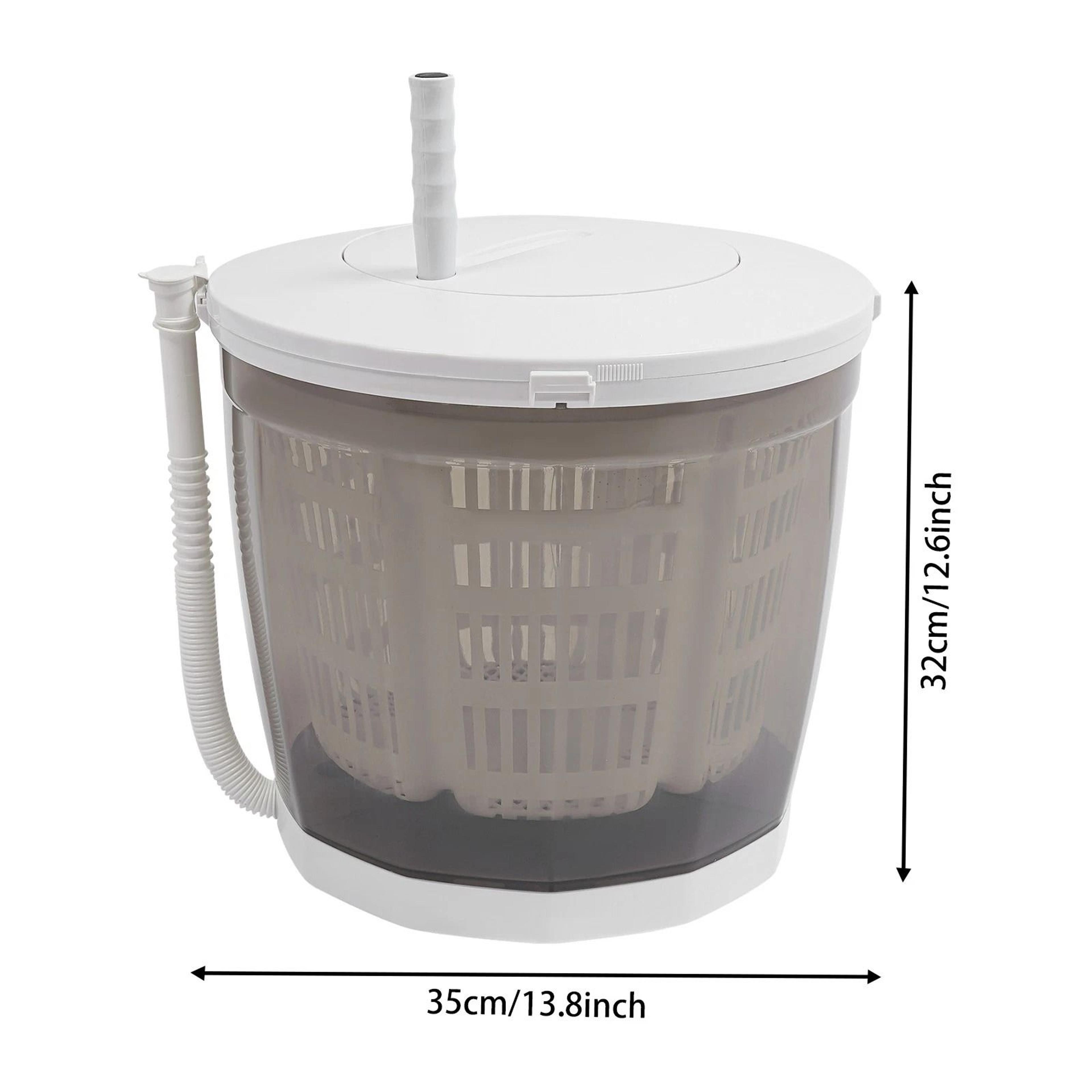 Portable Manual Clothes Washer  Spin Dryer Hand Operated Travel Laundry Machine 8
