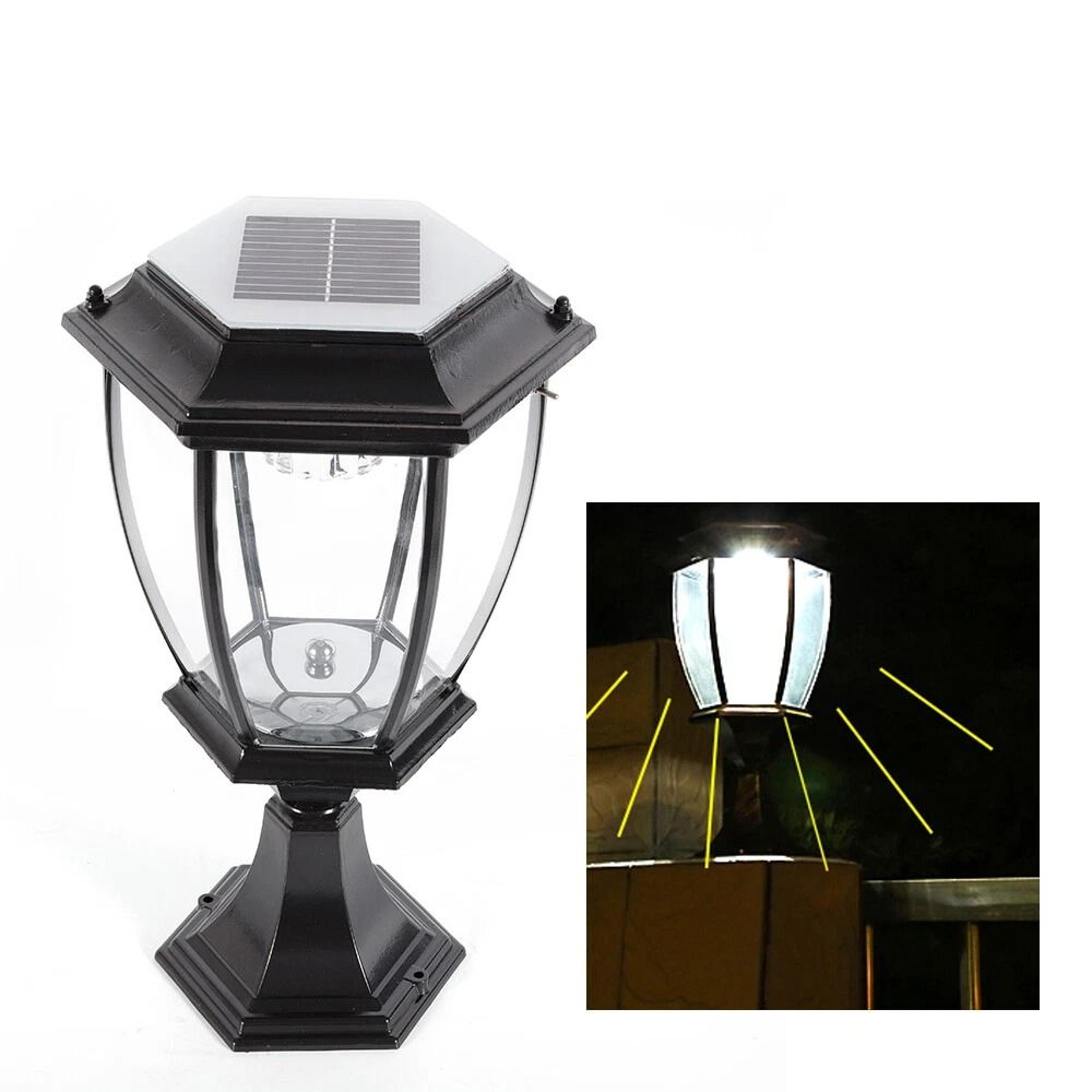 Waterproof LED Solar Pillar Lights Outdoor Yard Solar Outdoor Lights Lantern 1