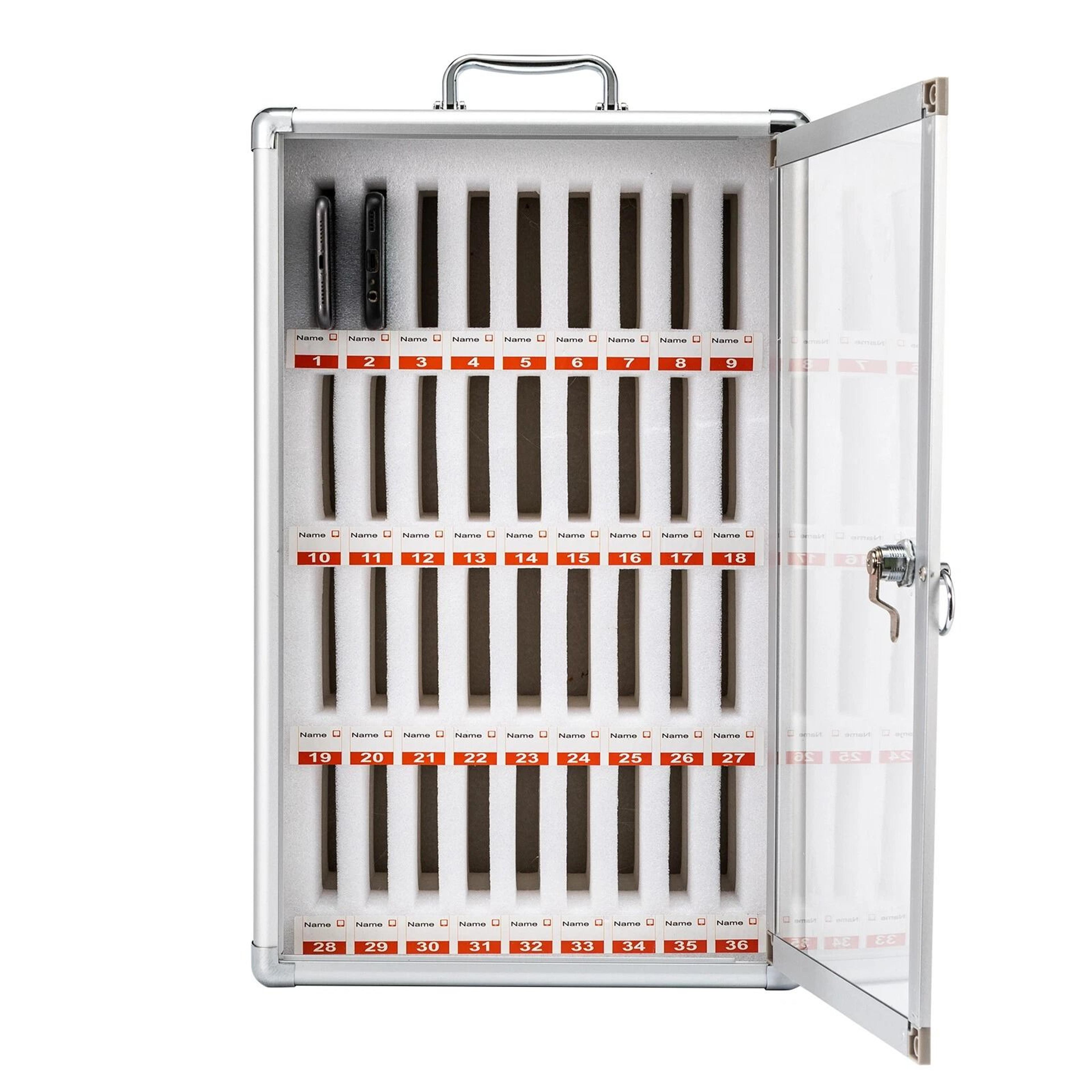 Premium Slot Cell Phone Storage Cabinet Organizer Locker Secure Office  Classroom Device Storage 4