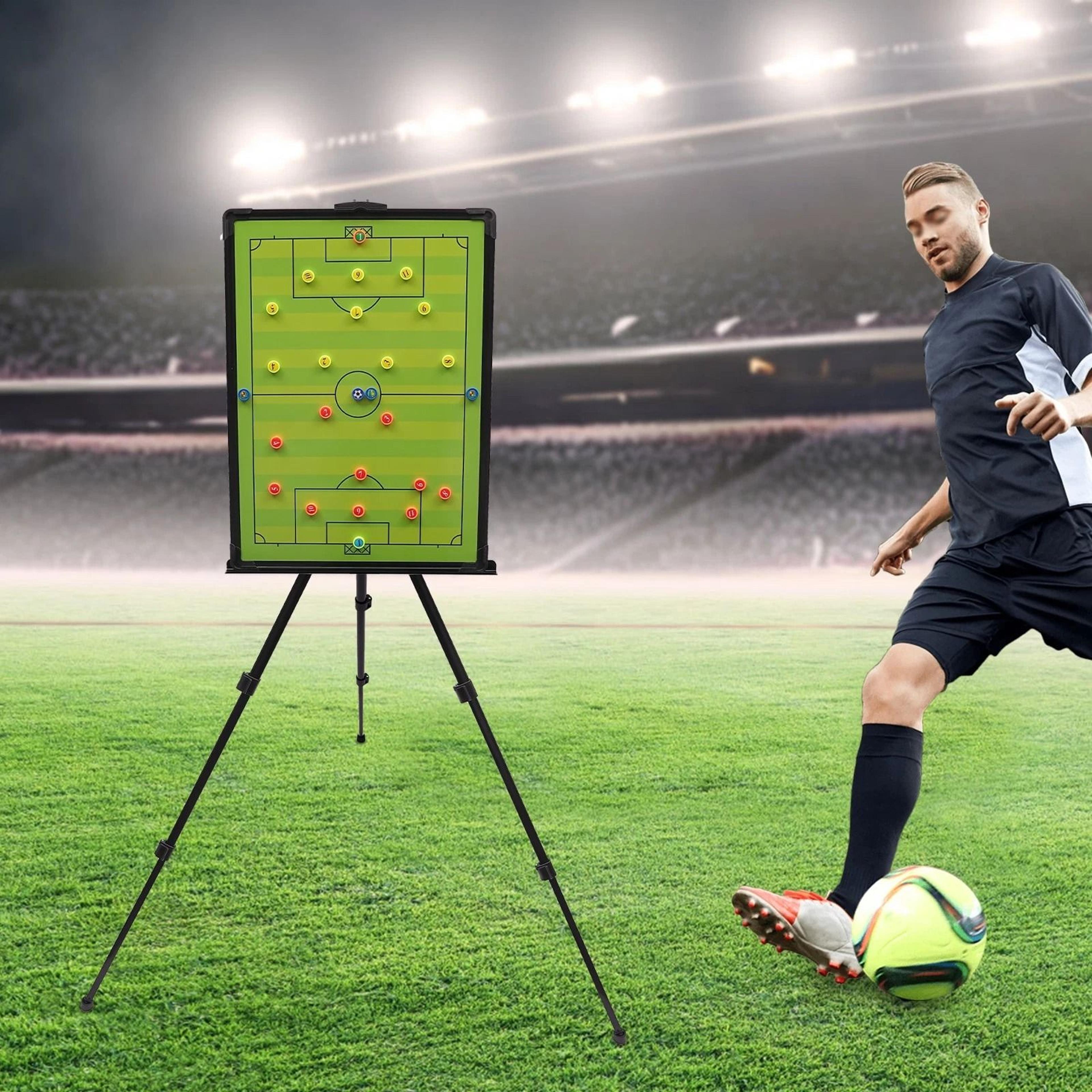professional magnetic soccer tactics board with stand portable coaching display