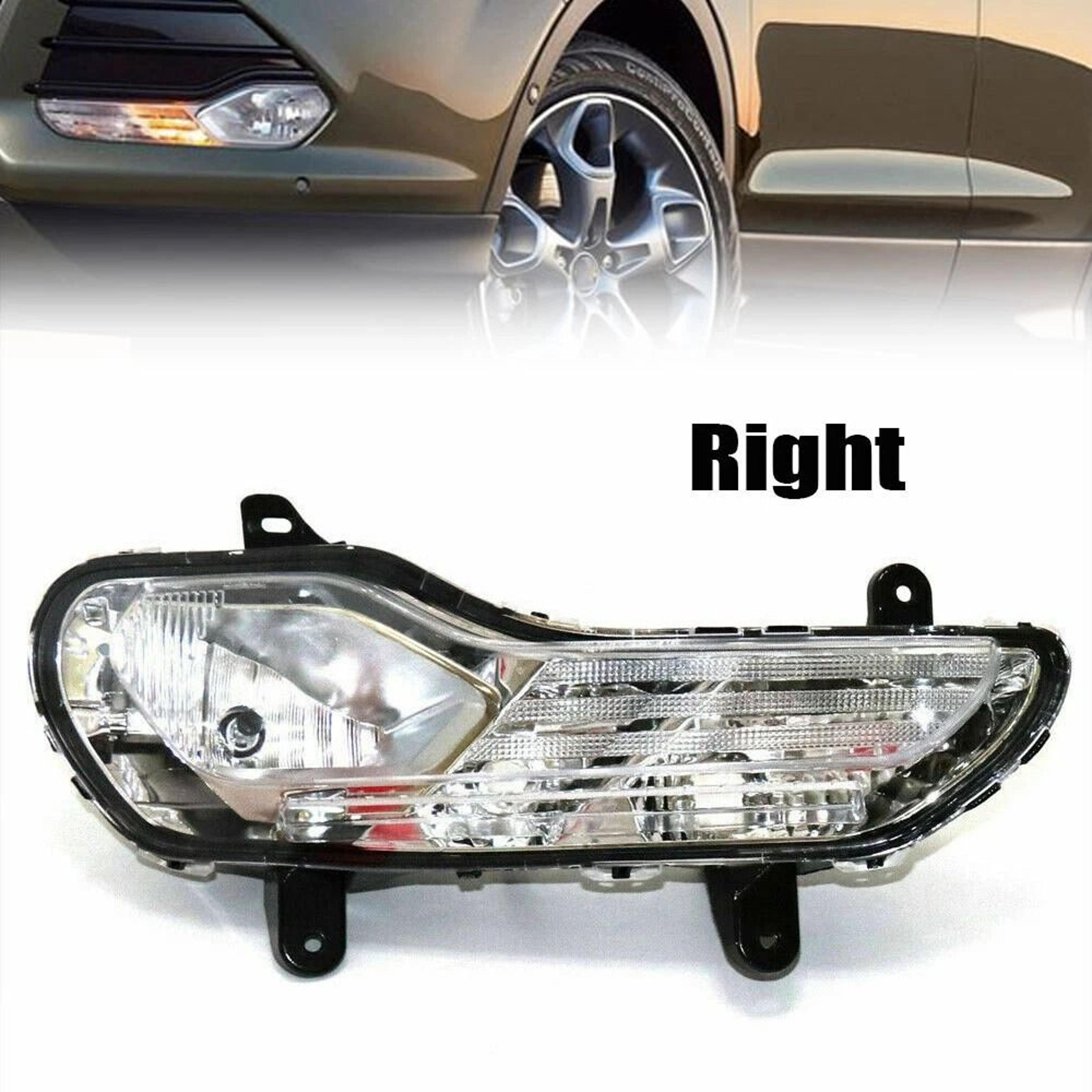 Premium Passenger Side Right Fog  Turn Signal Lamp For Ford Escape Direct Replacement 2