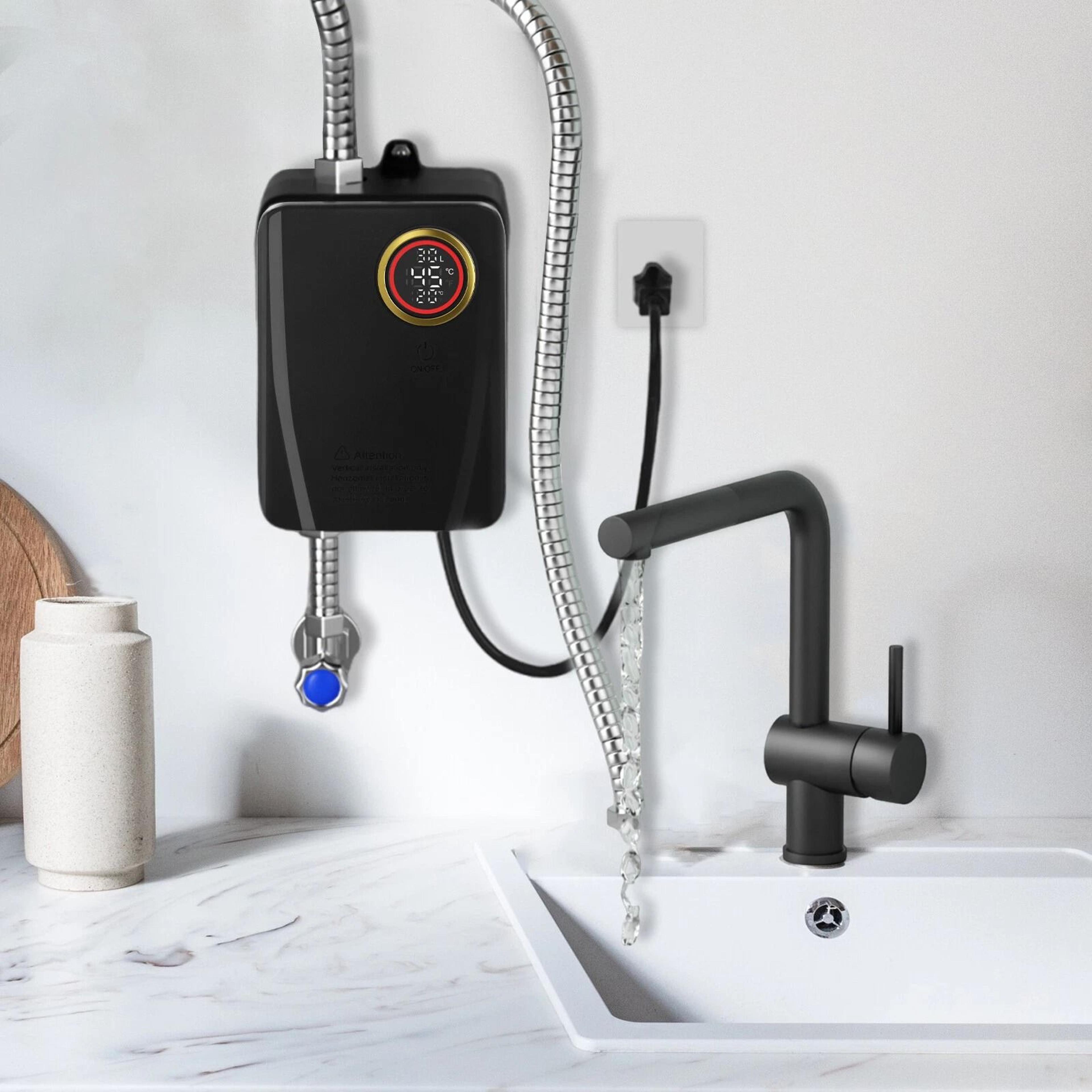 Instant Hot Water Heater Compact Electric Tankless Water Heater With LED Temperature Display 4
