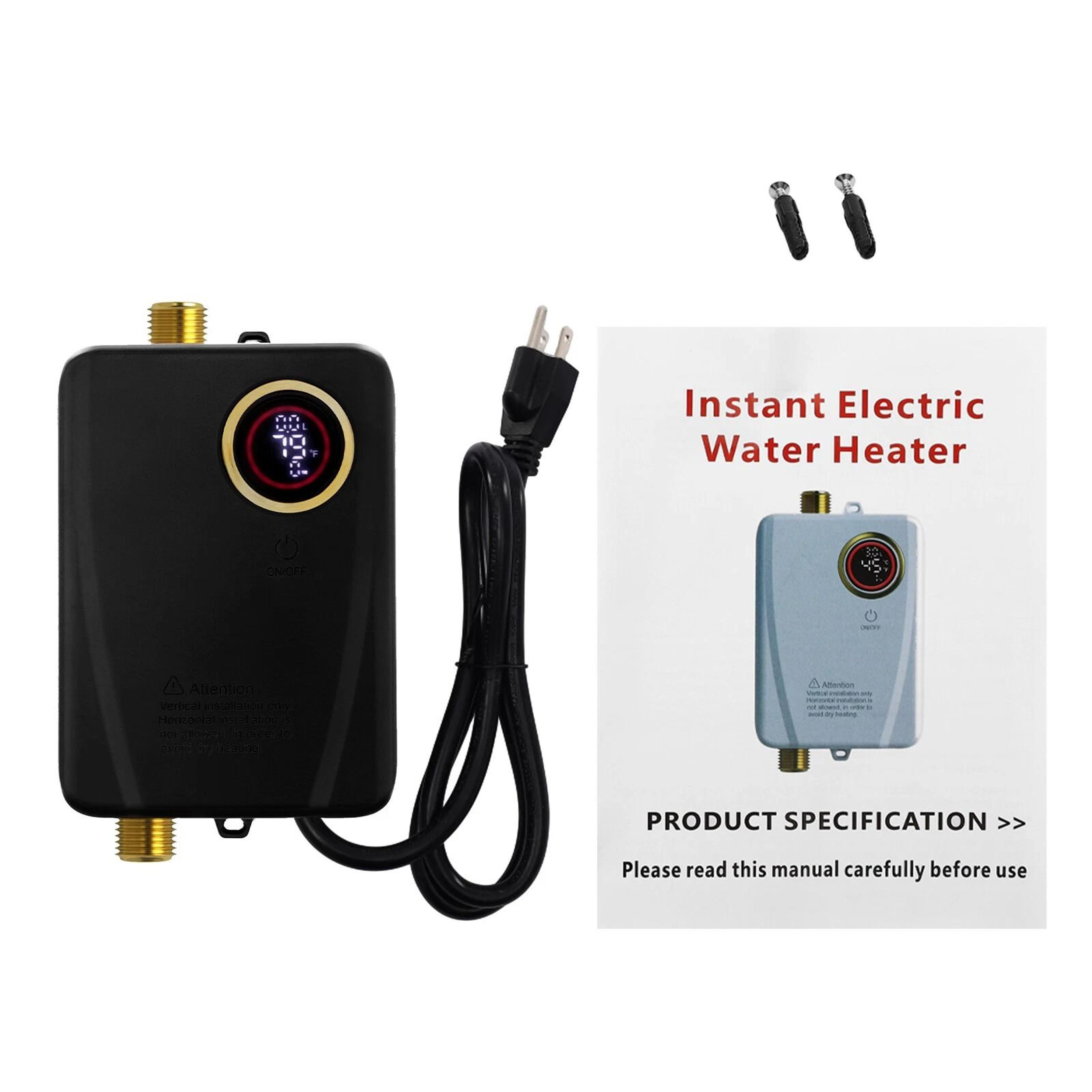 Instant Hot Water Heater Compact Electric Tankless Water Heater With LED Temperature Display 14