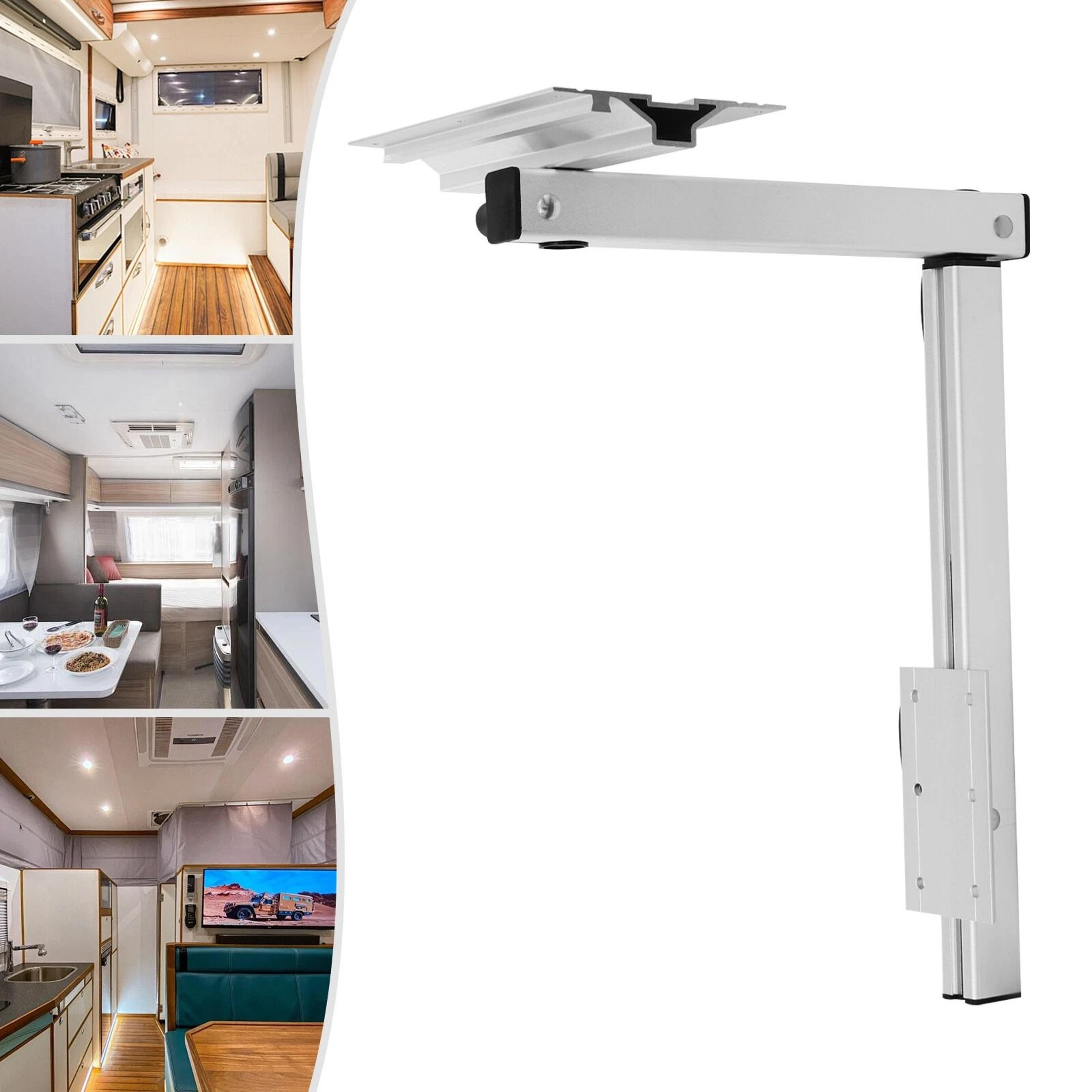 Premium Space Saving Adjustable RV Table Leg With Swivel Heavy Duty Aluminum RV Table Mount 1
