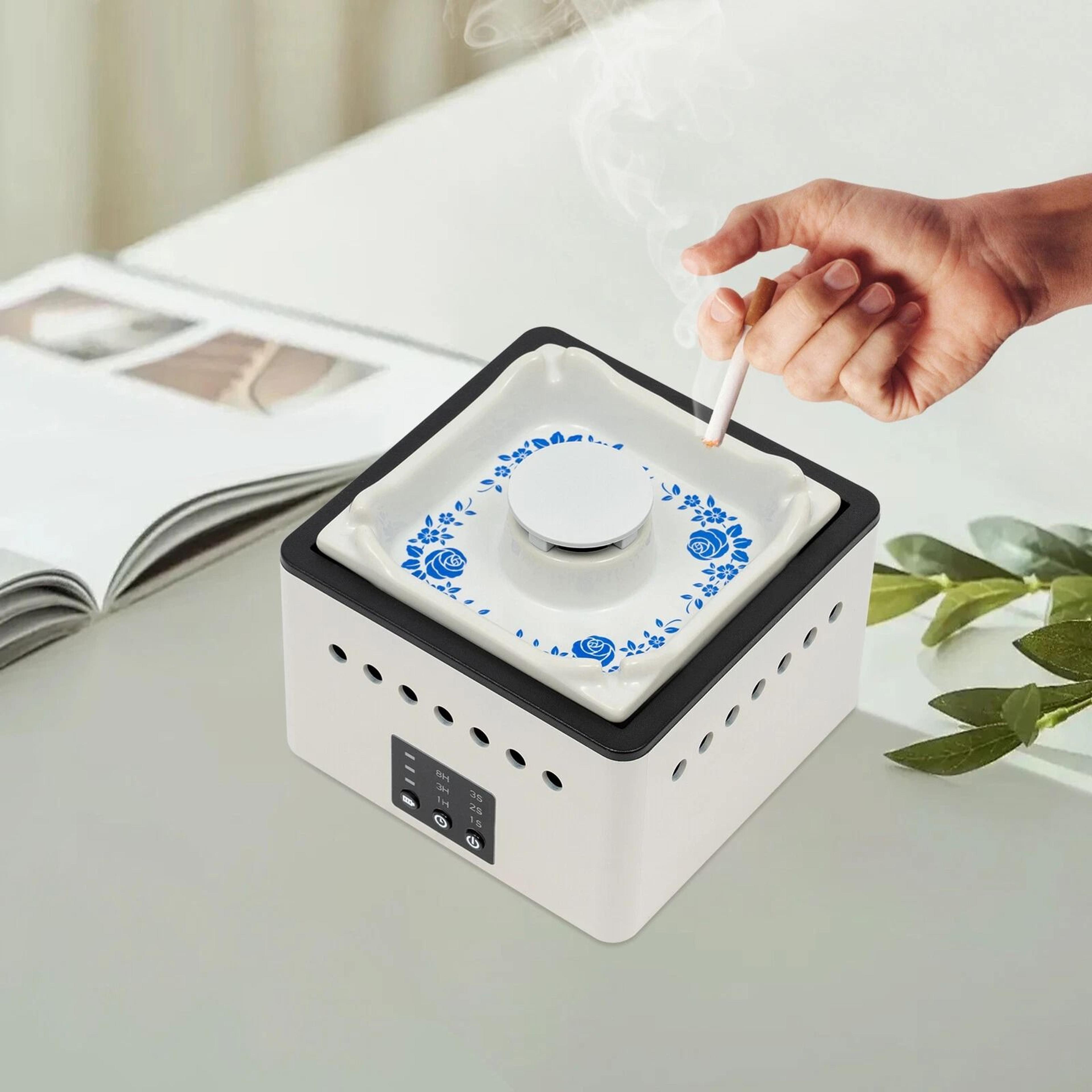 premium usb smokeless ashtray & smoke odor eliminator with advanced cigarette smoke filter