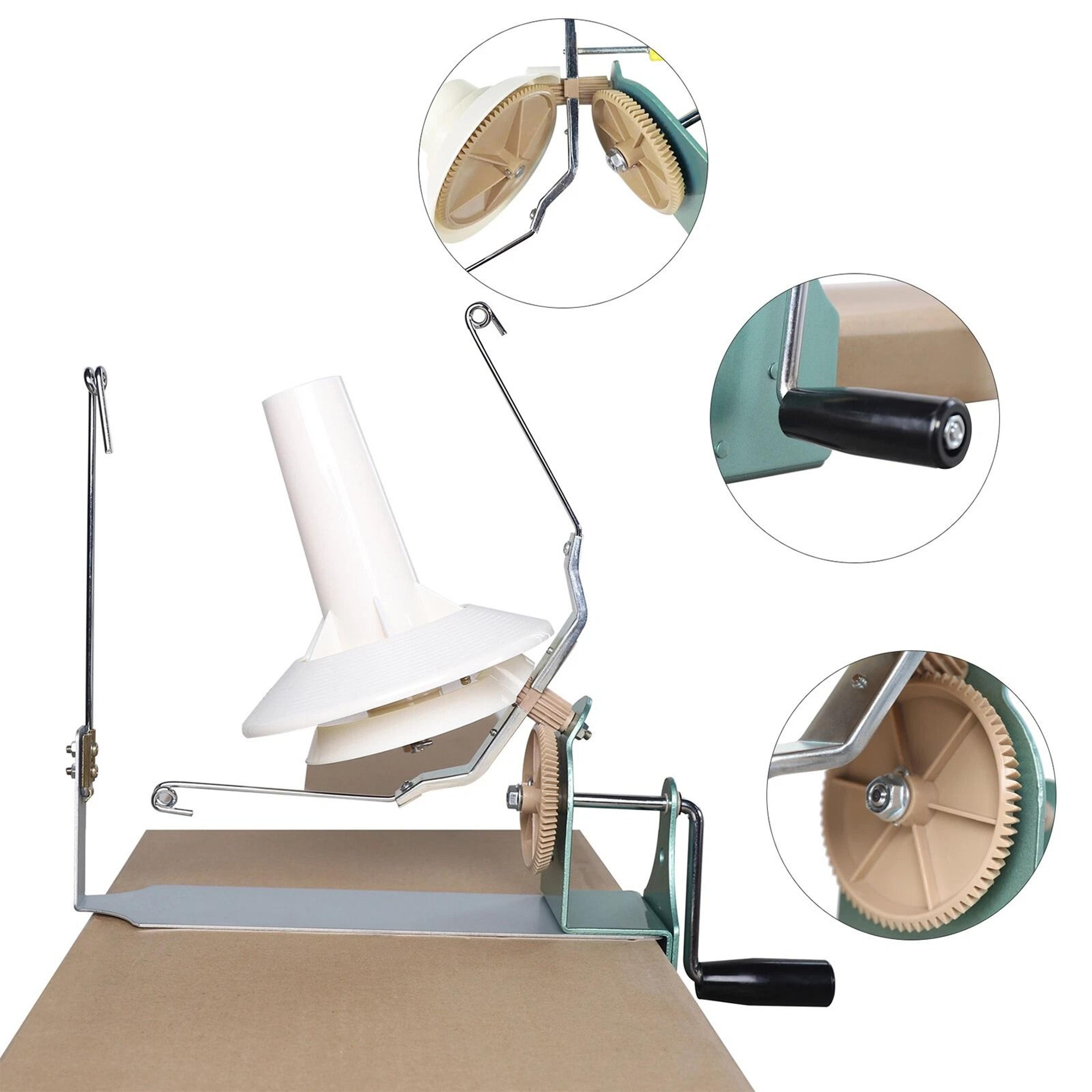 Large Hand Operated Yarn Ball Winder For Jumbo Wool  Fiber Efficient Center Pull Ball Maker 1