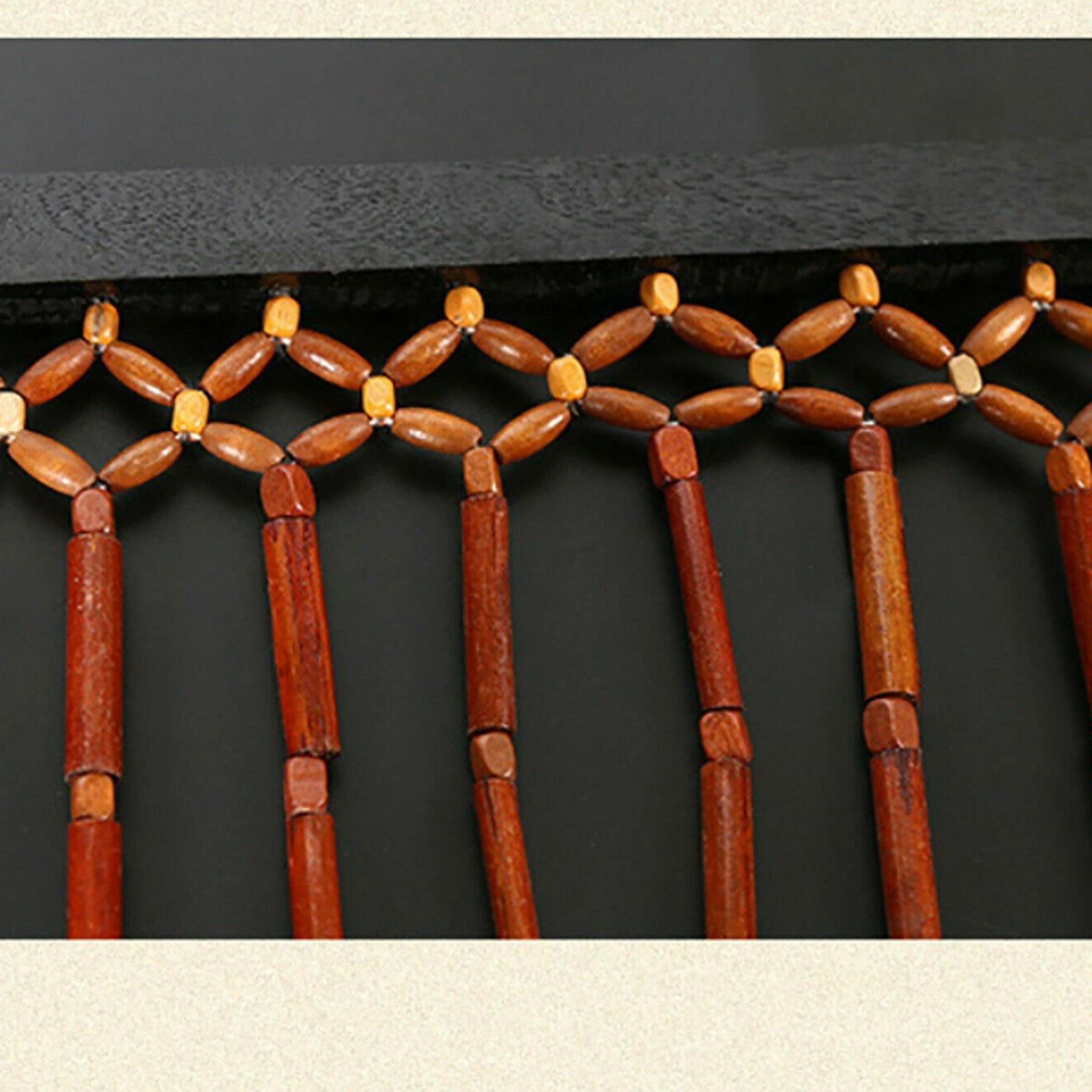 natural bamboo beaded curtain doorway divider for home & porch