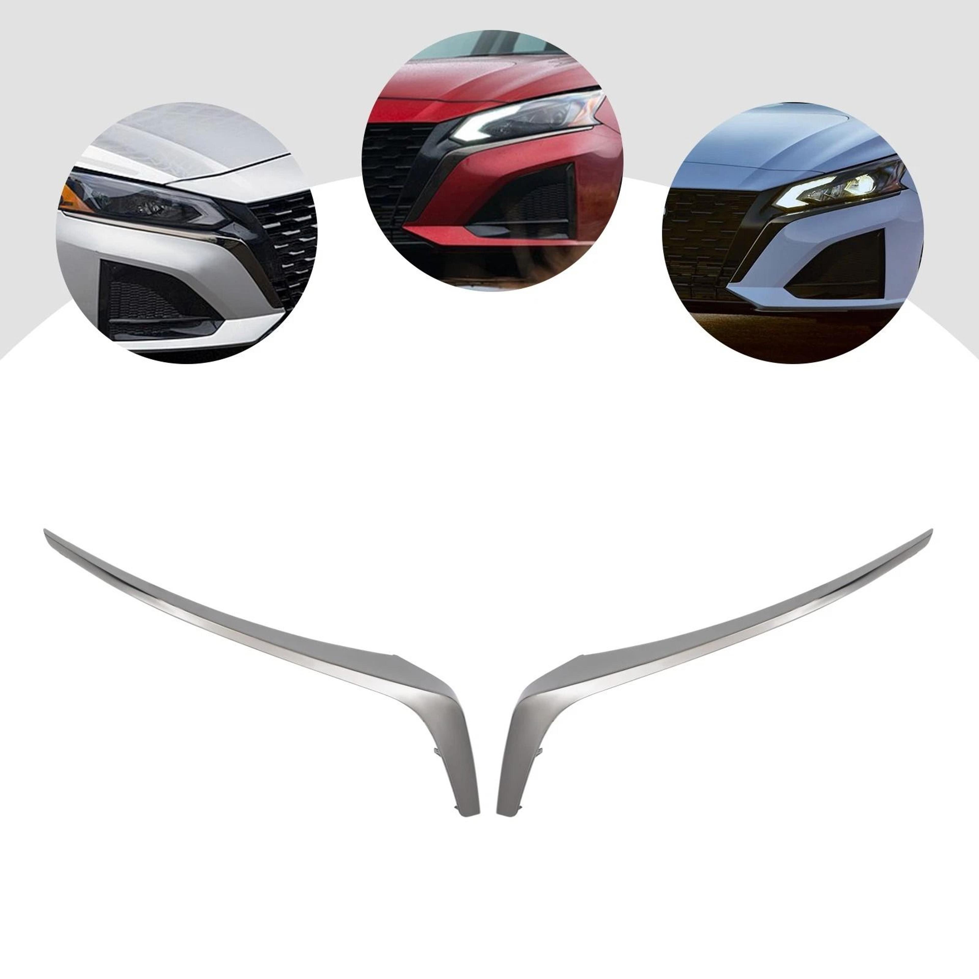 Premium Nissan Altima Grille Trim Set Left  Right Sides OEM Fit 2