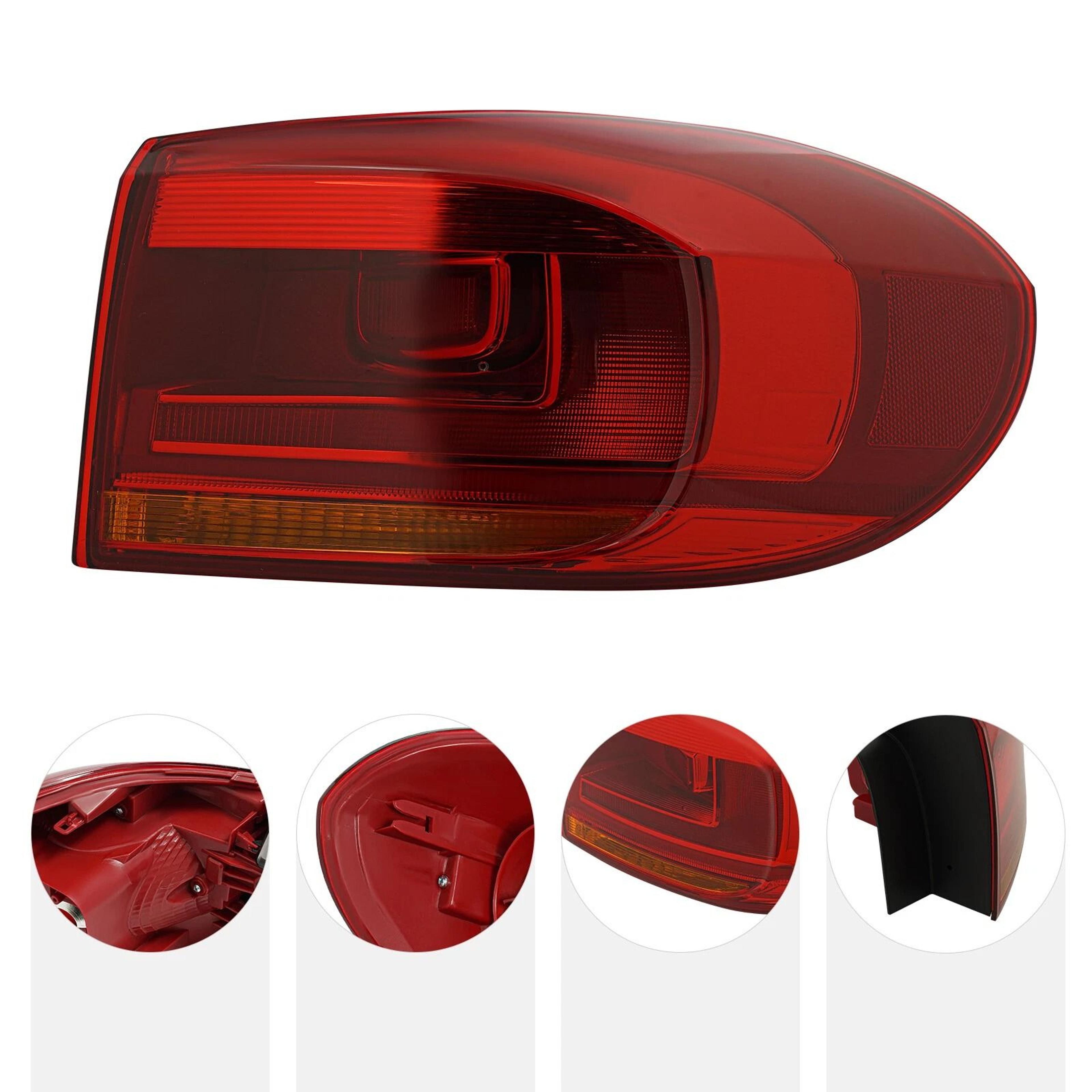 Right Side Outer Halogen Tail Light Assembly For Volkswagen Tiguan 7