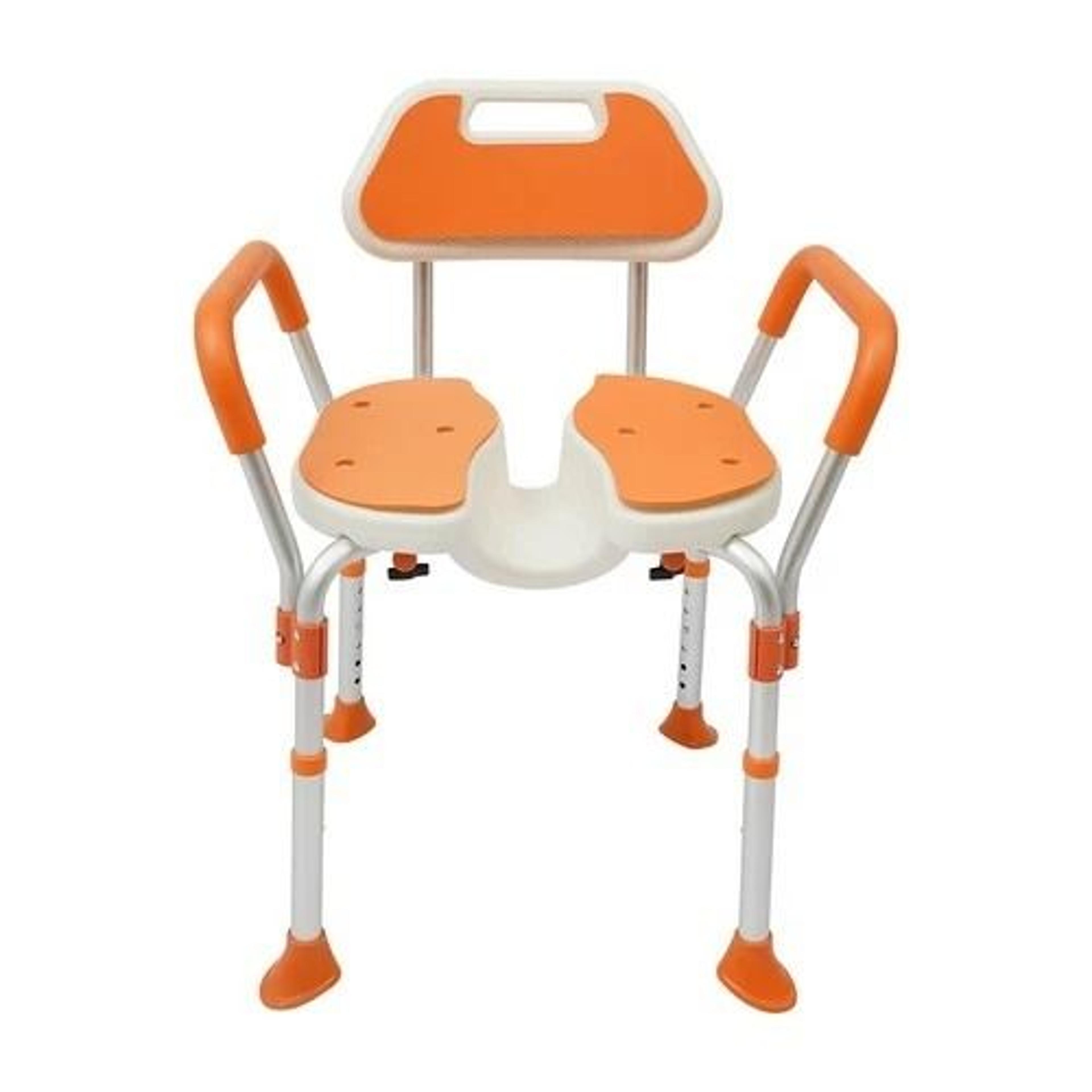 Adjustable Shower Chair For Seniors With Backrest And Armrests Heavy Duty Safety Seat 7