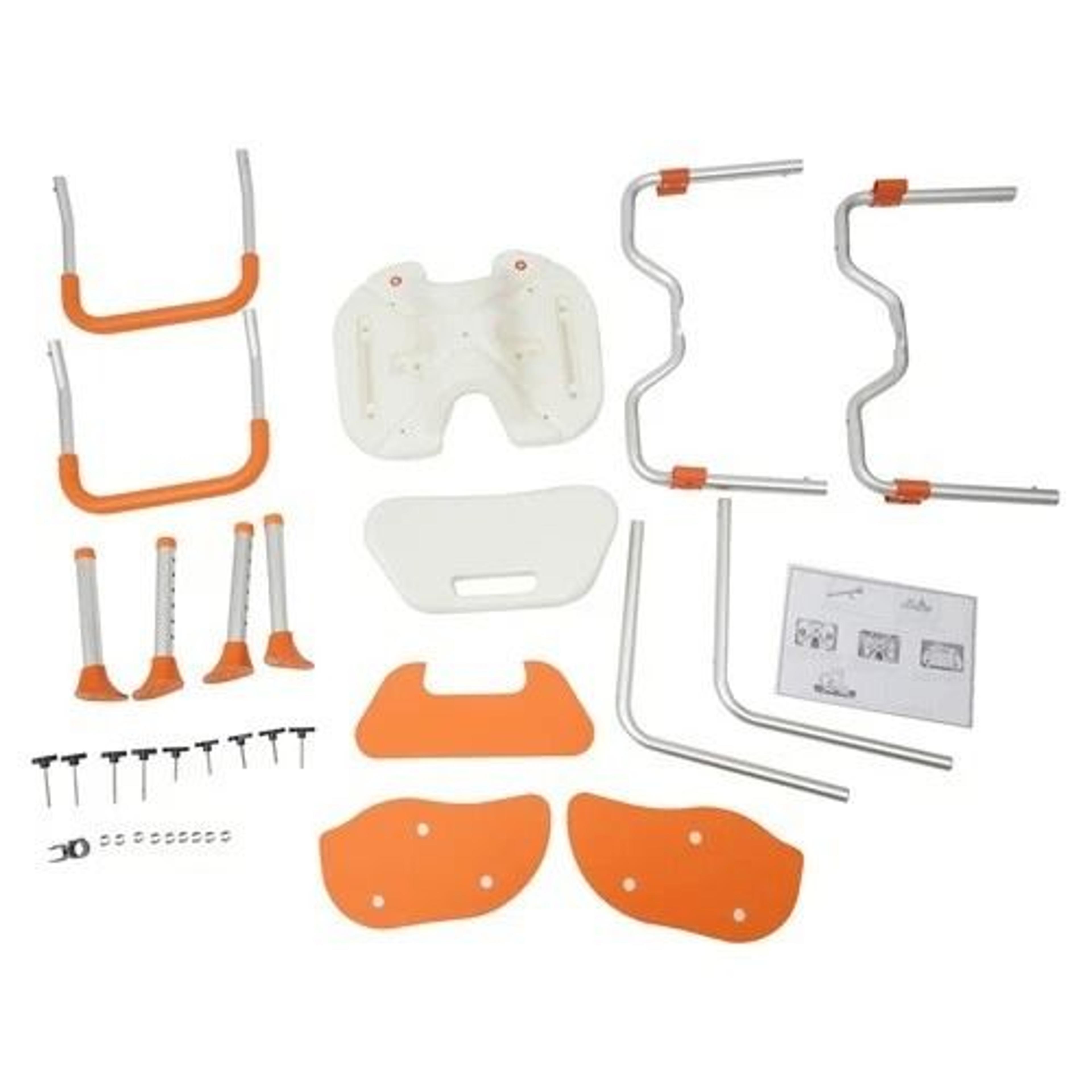 Adjustable Shower Chair For Seniors With Backrest And Armrests Heavy Duty Safety Seat 19