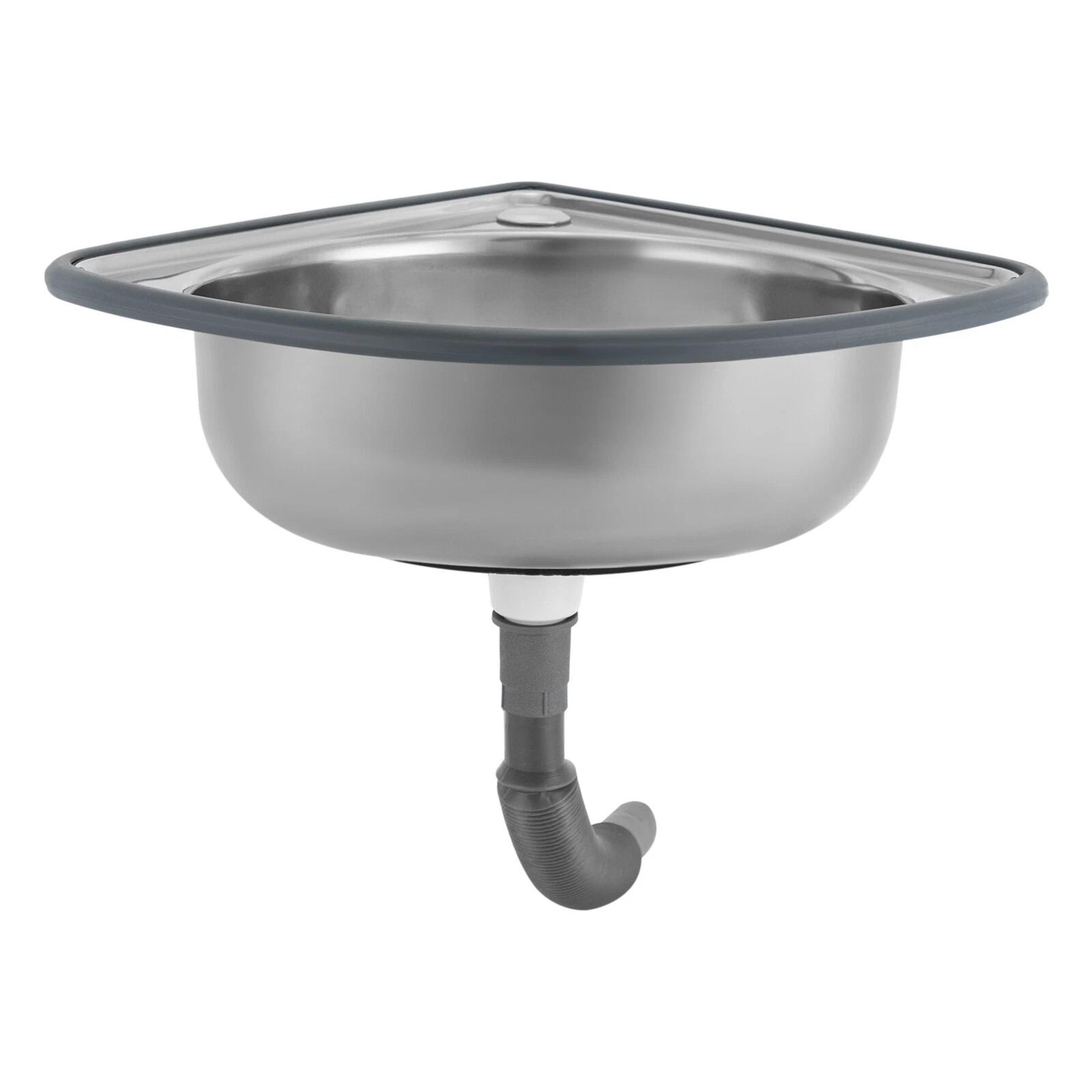Premium Stainless Steel Corner Bar Sink Space Saving RV Kitchen  Bathroom Sink 9