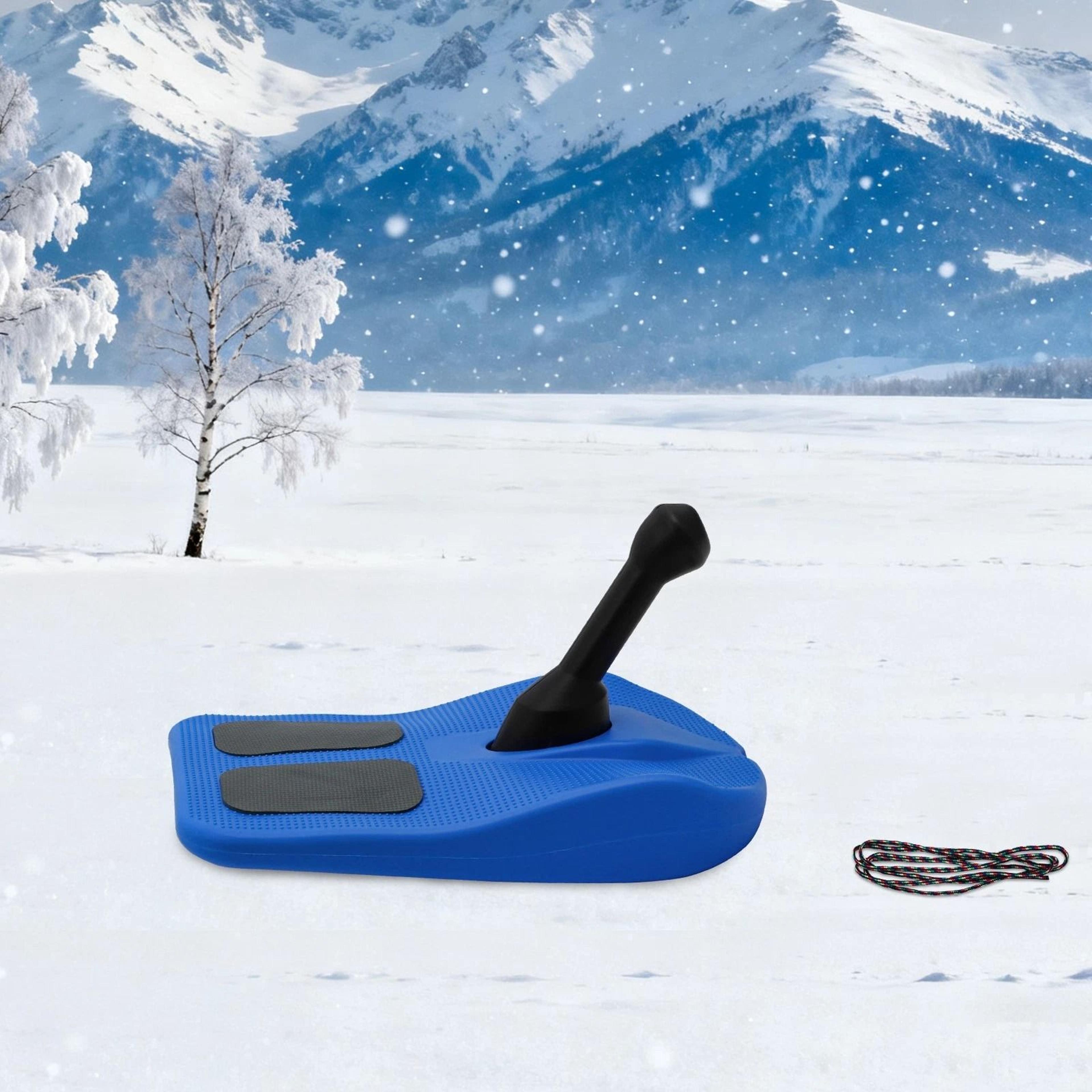 Premium Kids Snow Sled Board With Handle Durable Winter Snowboard For Sledding Fun 13