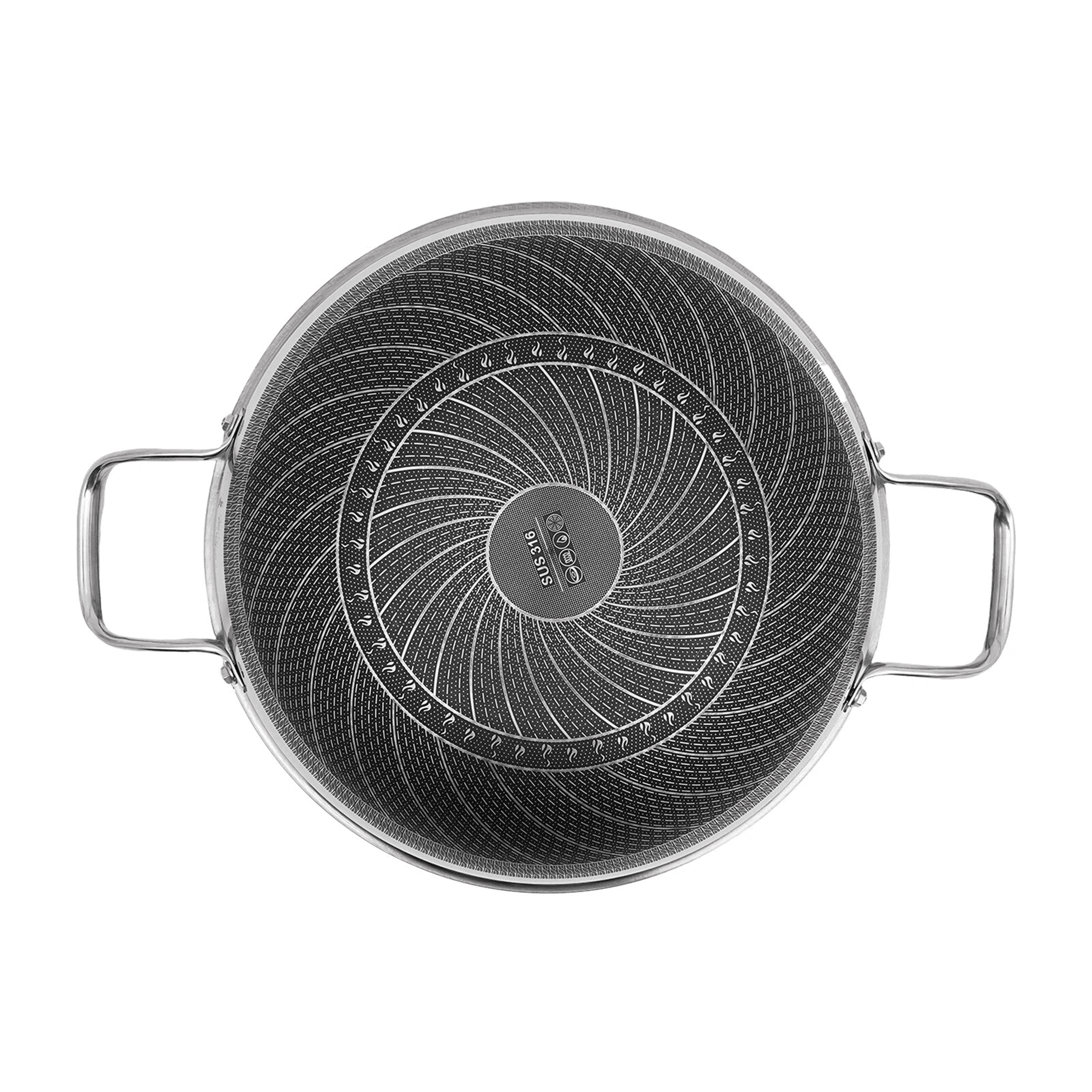 Premium Stainless Steel Frying Pan With Lid Durable Everyday Cooking Cookware 11