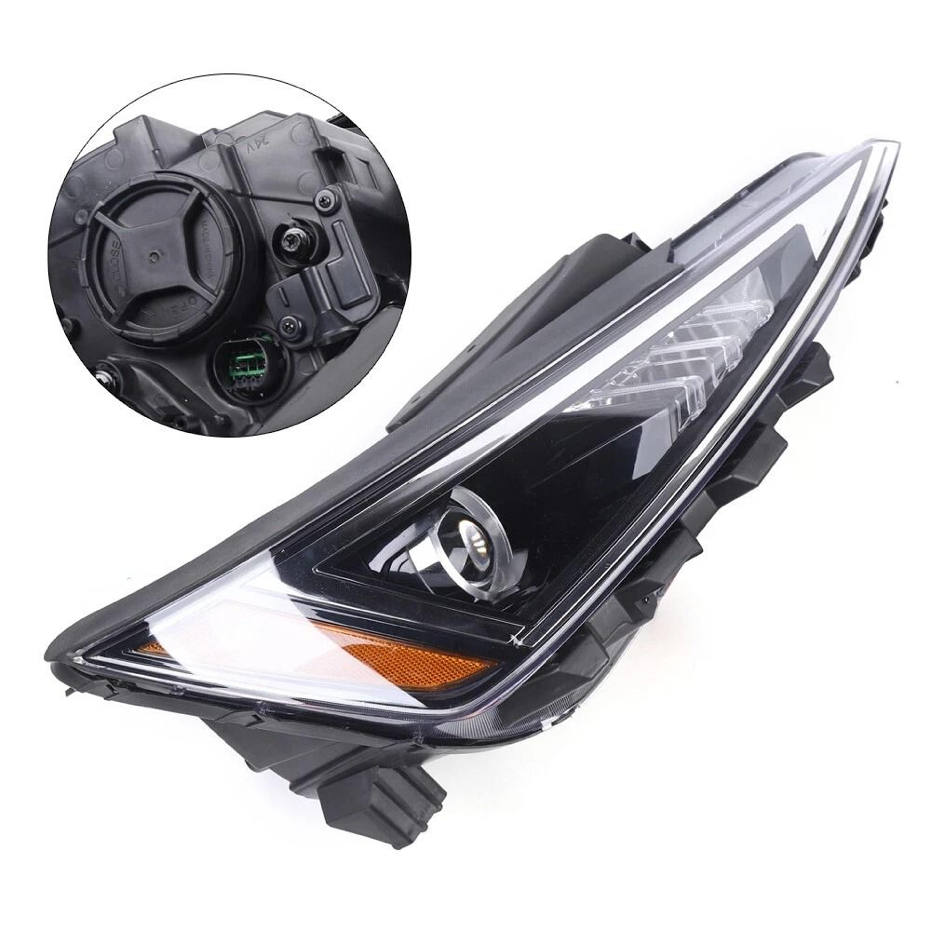 Premium Right Passenger Side Headlight Assembly For Hyundai Elantra 4