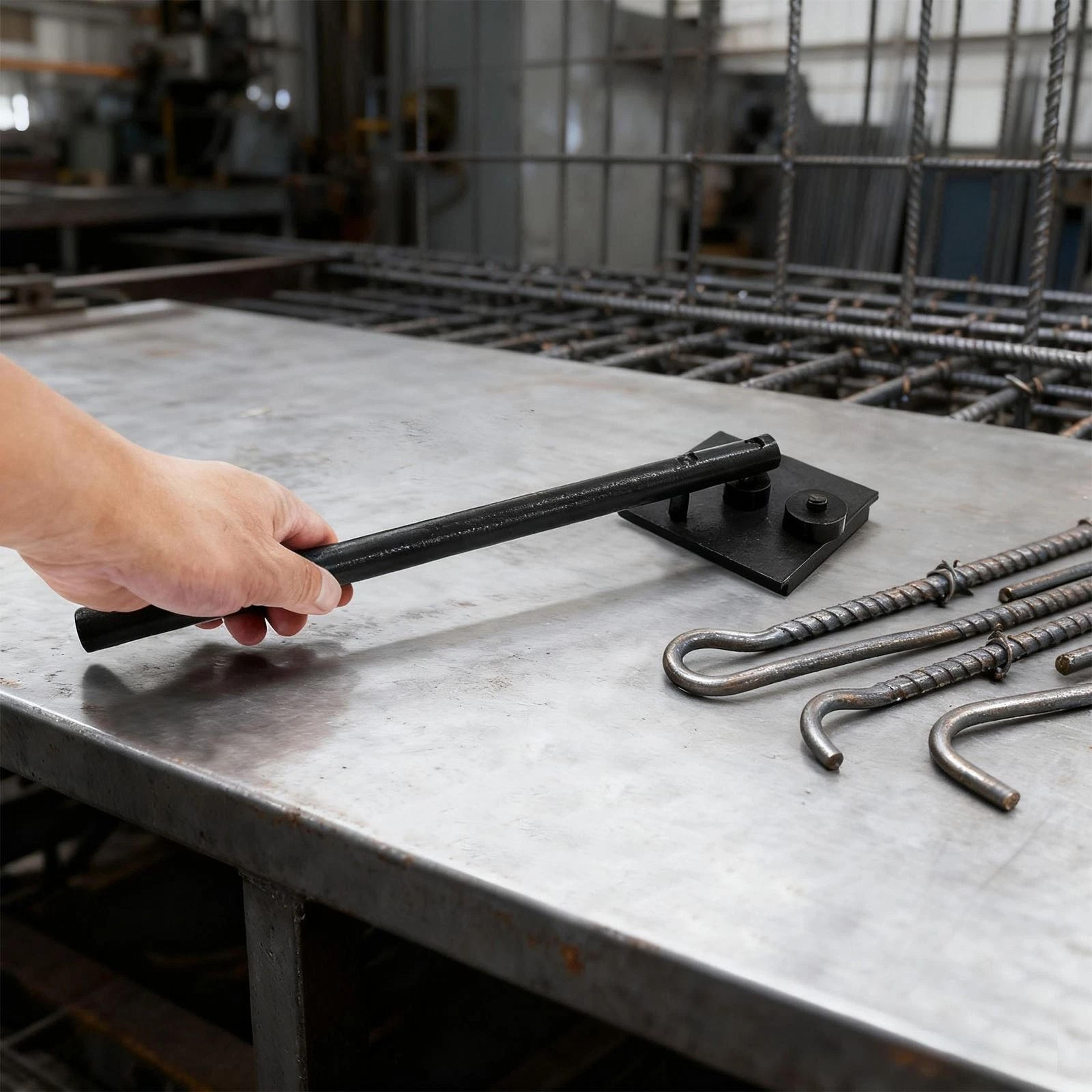 professional manual rebar bender tool with dies heavy duty manual rebar bender for precise steel bending