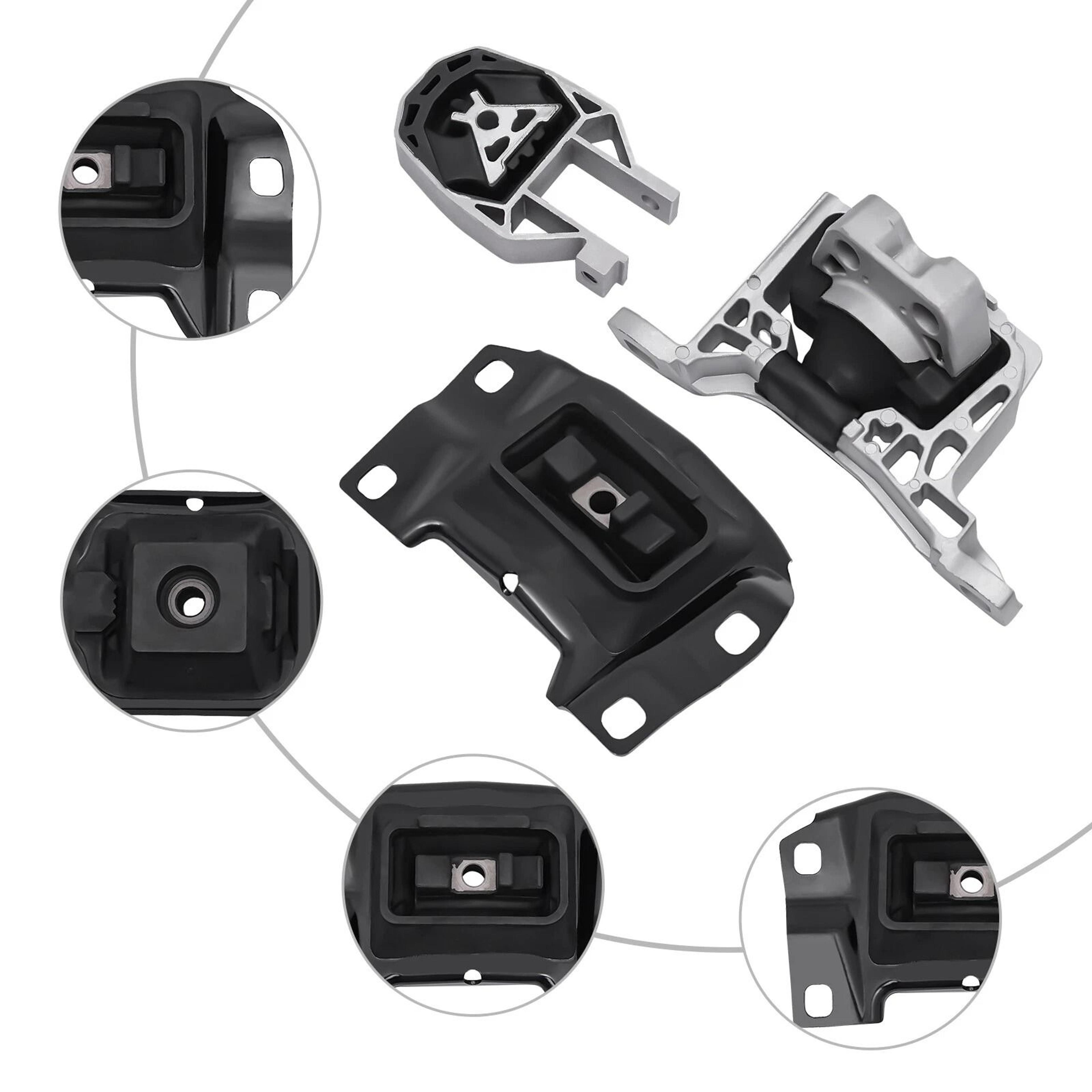 Ford Focus Engine  Transmission Mount Kit Motor Mount Set 2