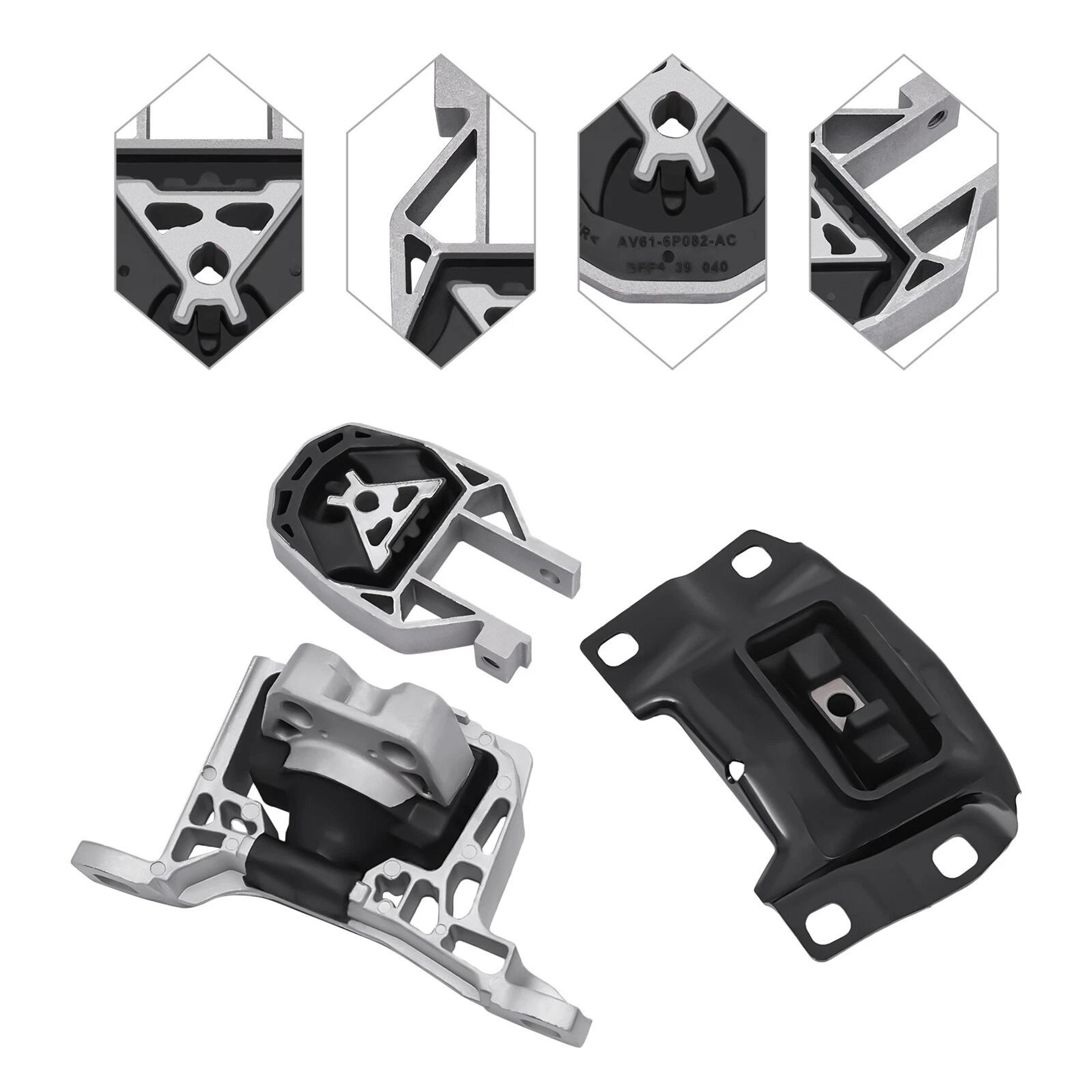Ford Focus Engine  Transmission Mount Kit Motor Mount Set 5
