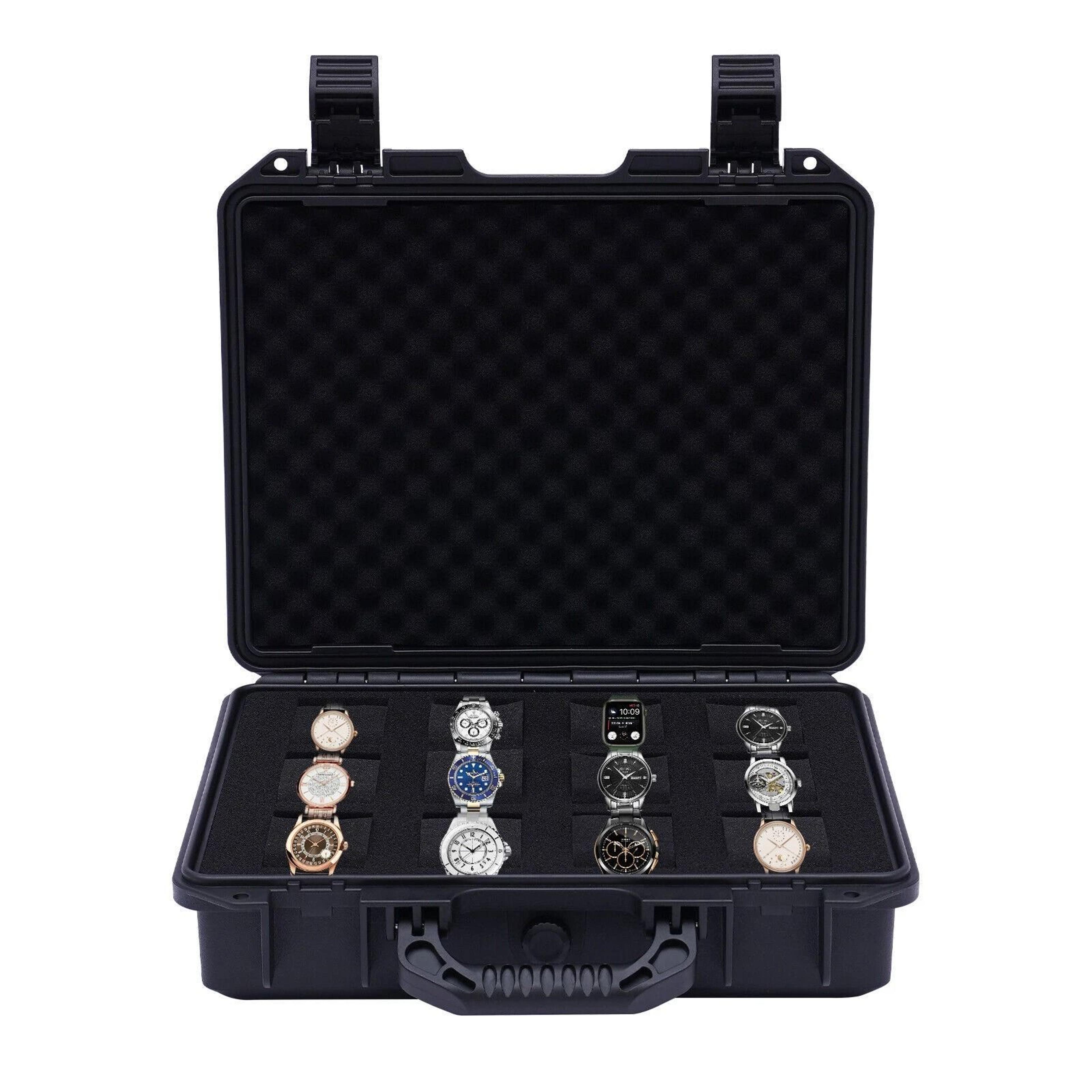 Premium Travel Watch Storage Case Durable Watch Display Box Organizer 16