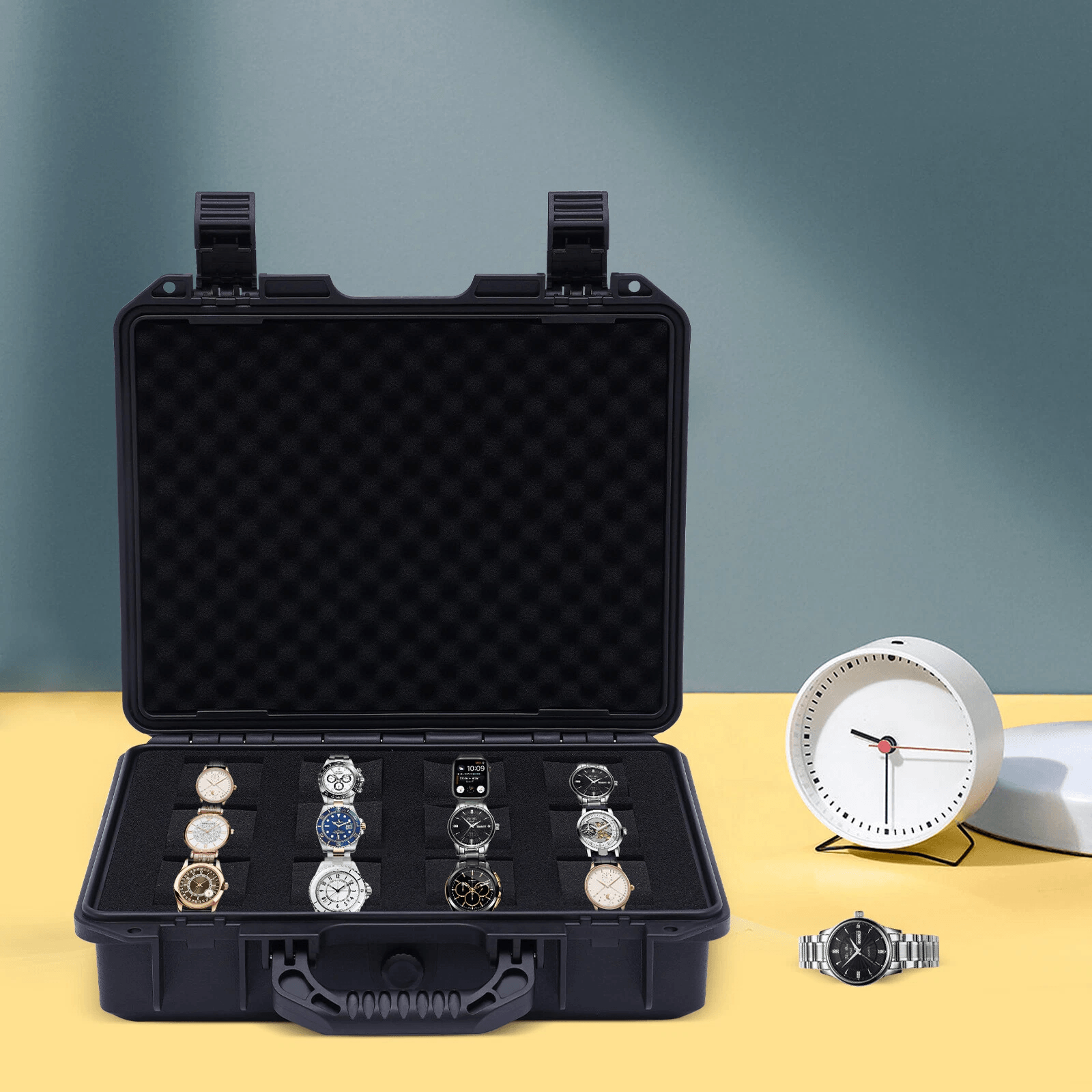 Premium Travel Watch Storage Case Durable Watch Display Box Organizer 2