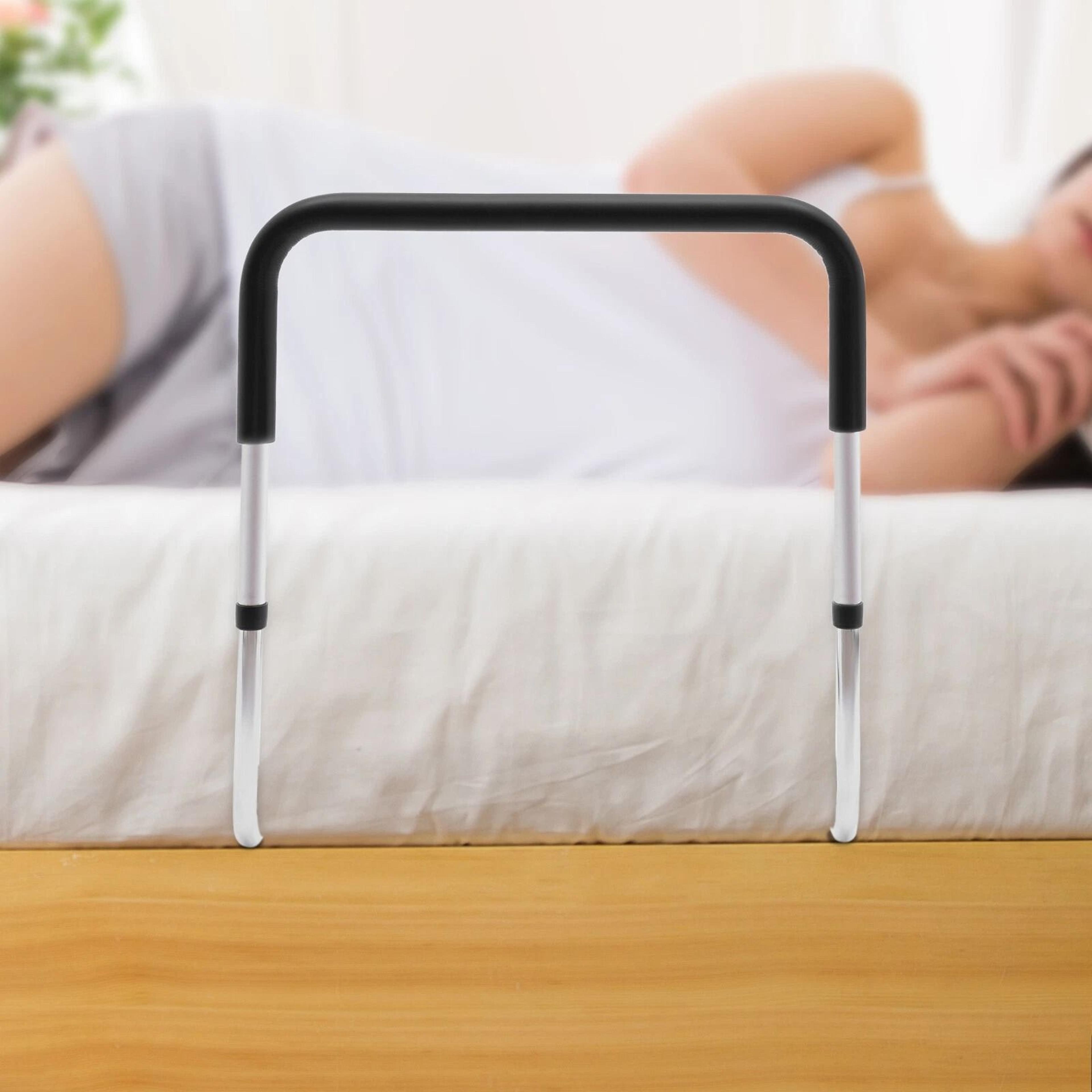 premium bed assist rail & bedside grab bar senior fall prevention & stability aid