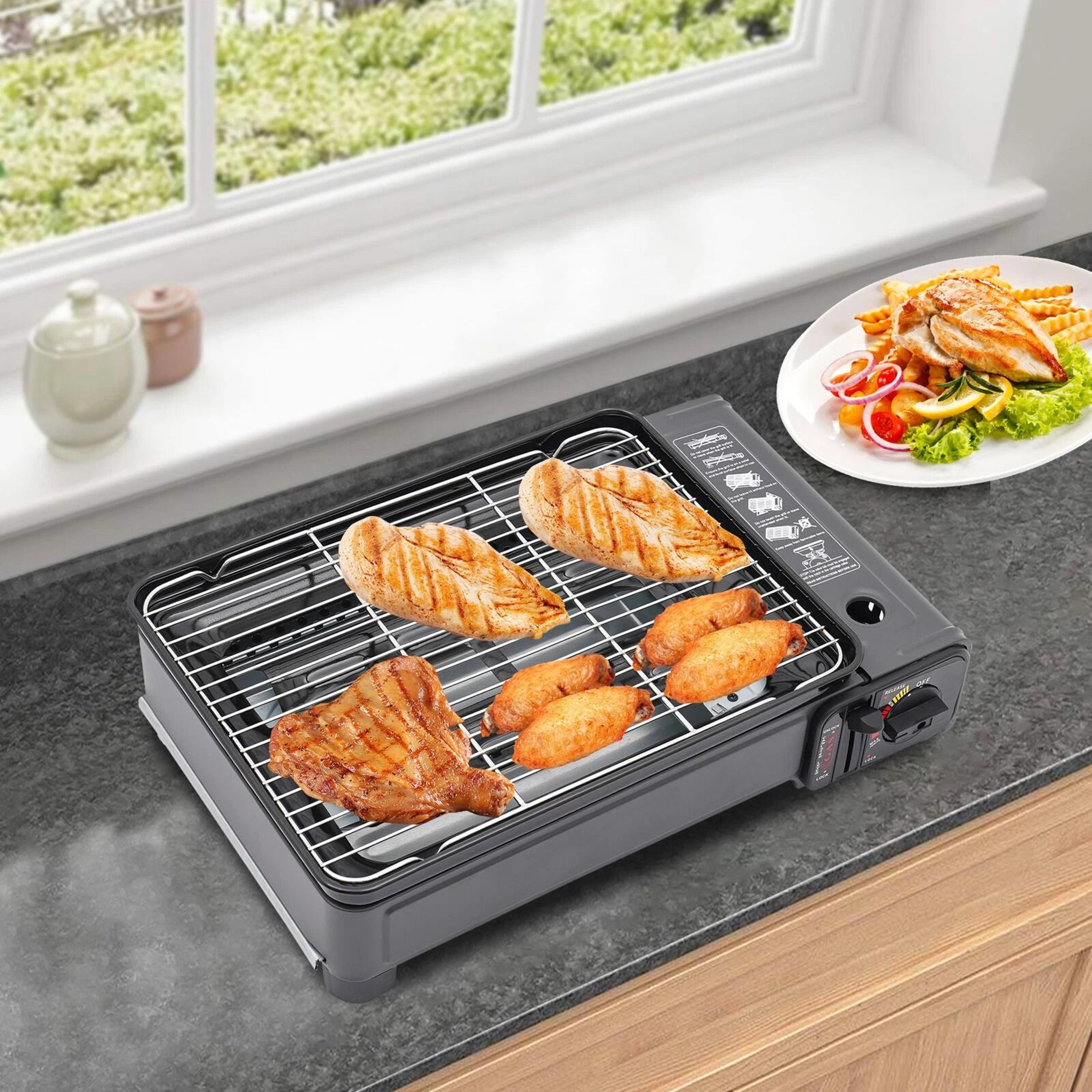 premium portable butane gas stove & camping grill gas stove for outdoor cooking