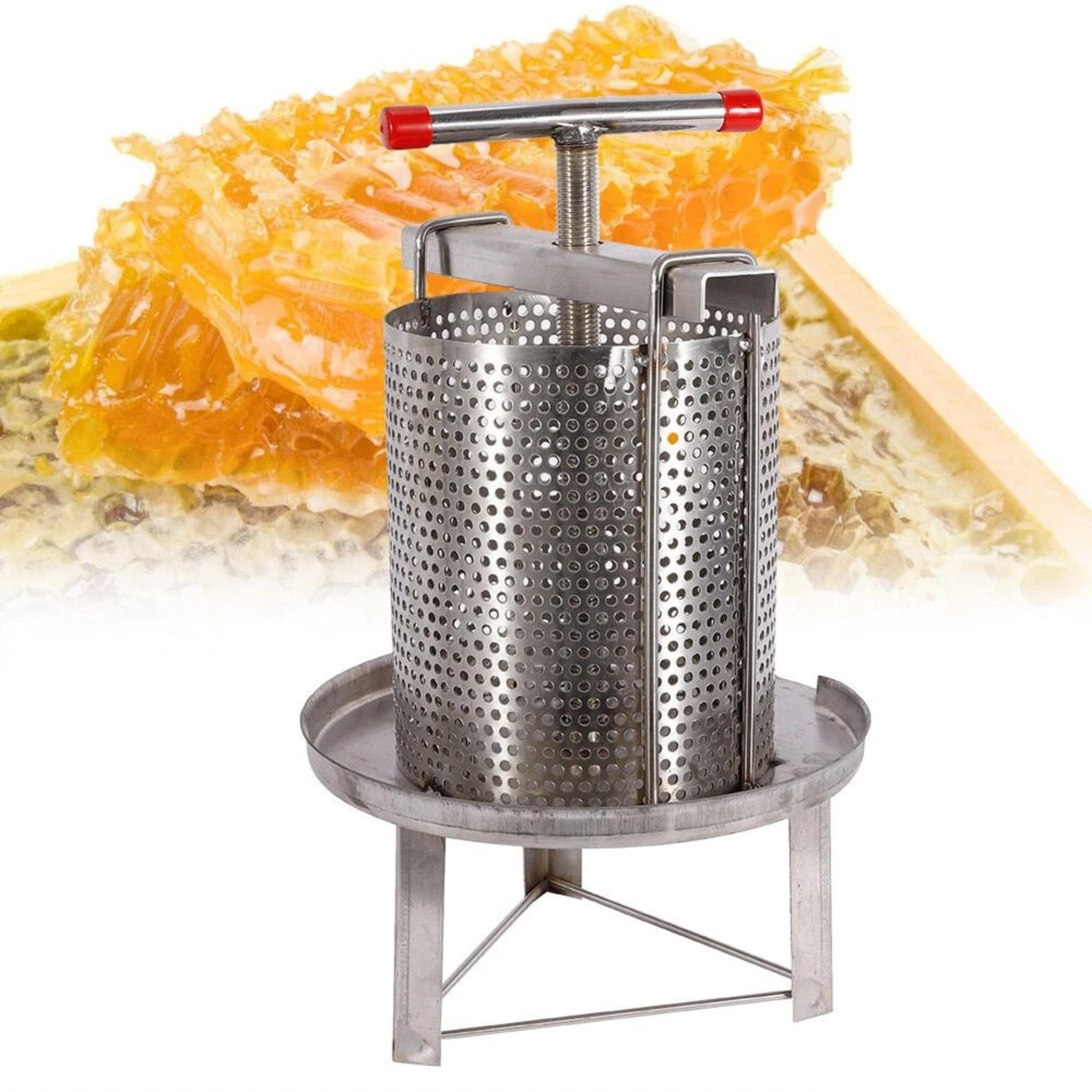 stainless steel beekeeping manual honey wax press heavy duty honey wax extractor for home