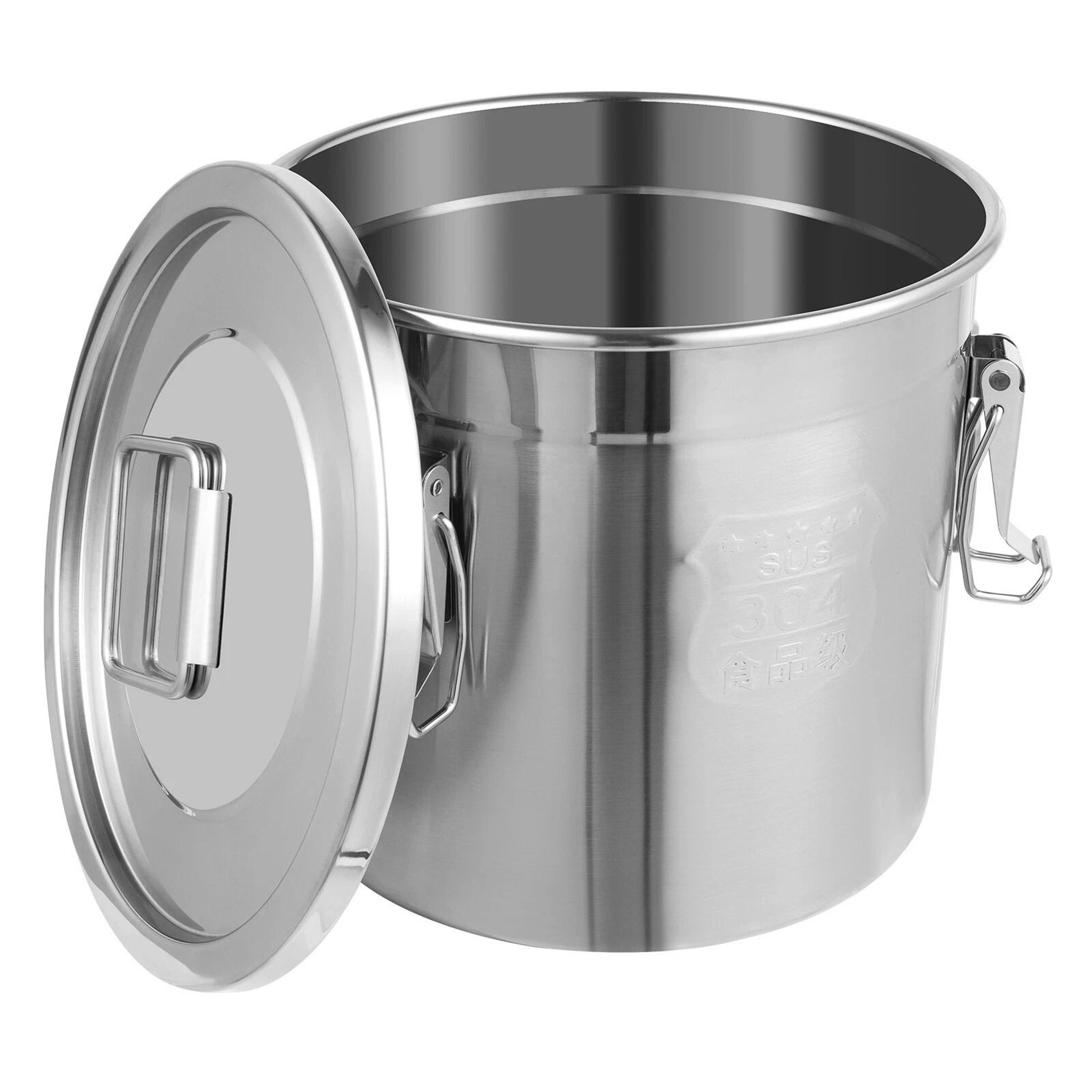 Premium Stainless Steel Food Storage Container Airtight Kitchen Grain Storage Bucket 1