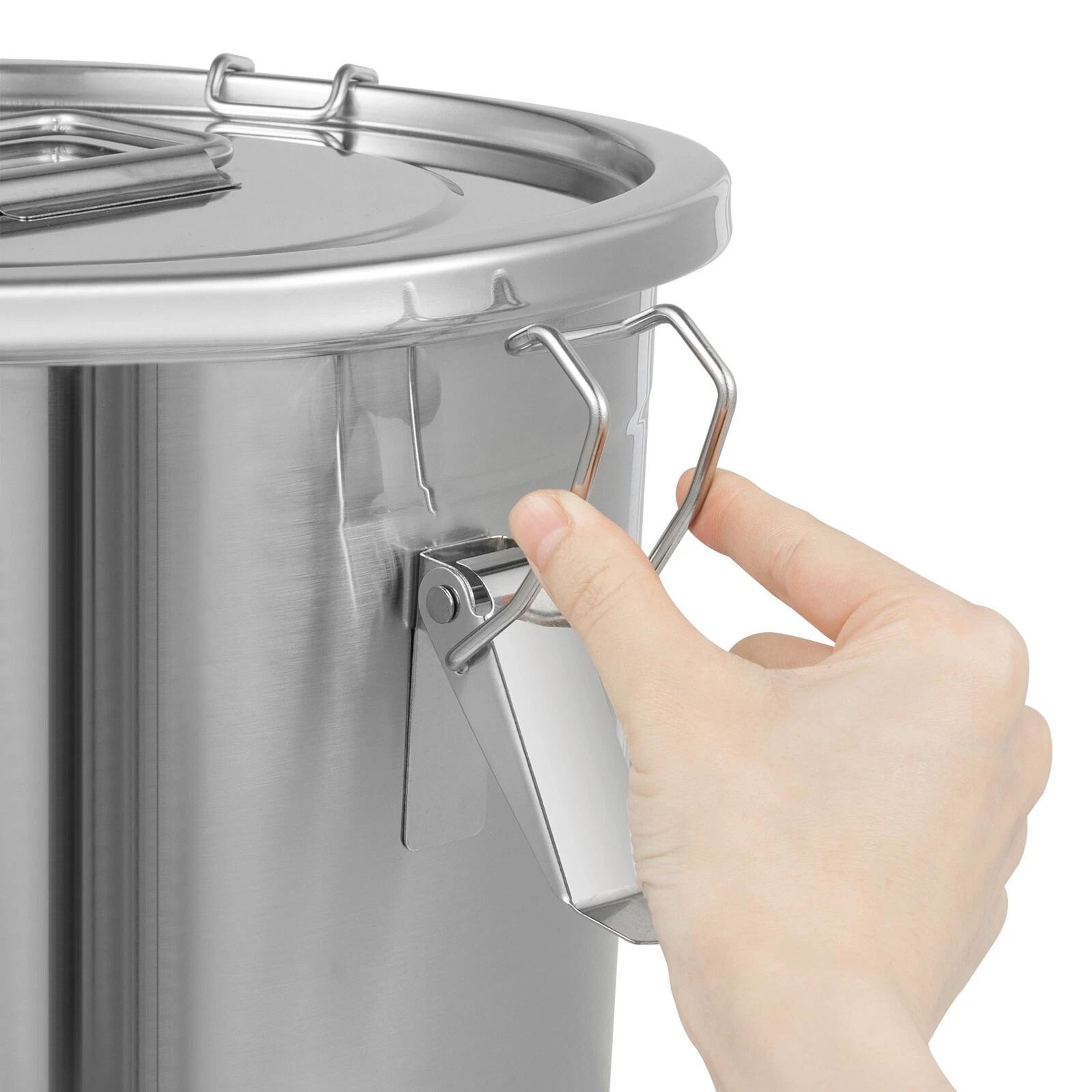 Premium Stainless Steel Food Storage Container Airtight Kitchen Grain Storage Bucket 5