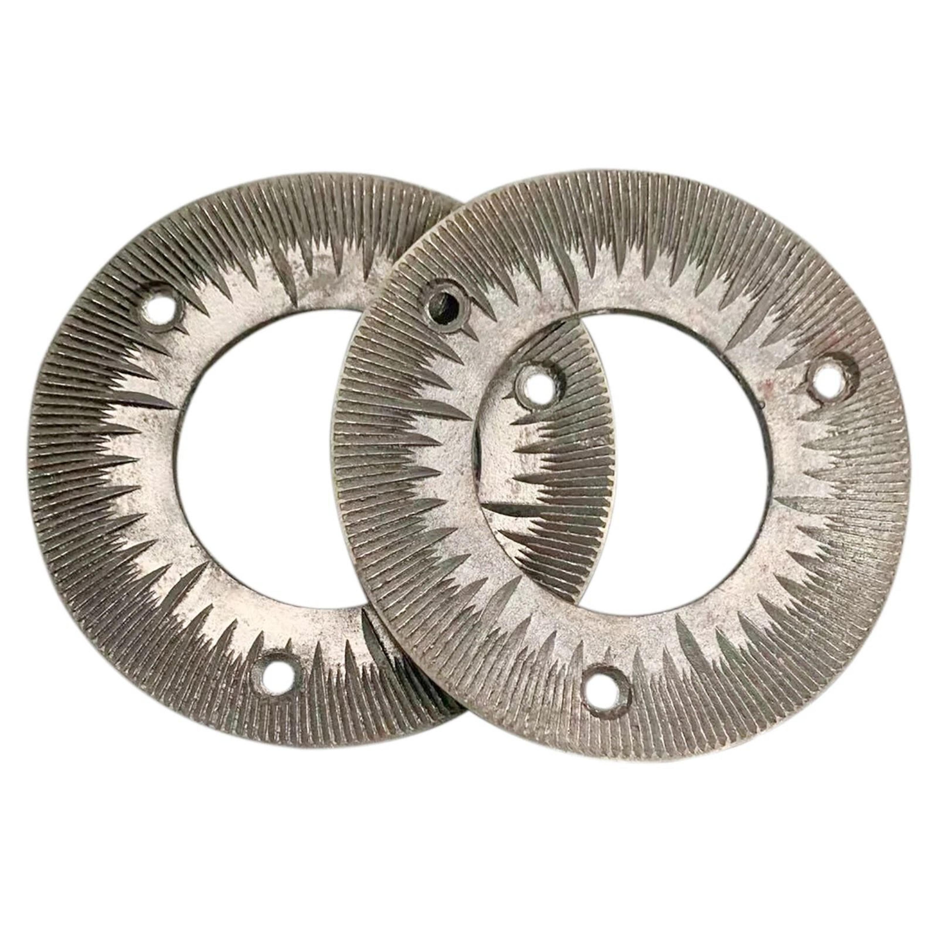 premium grain mill grinding plates replacement set fine cast steel dry grinding discs